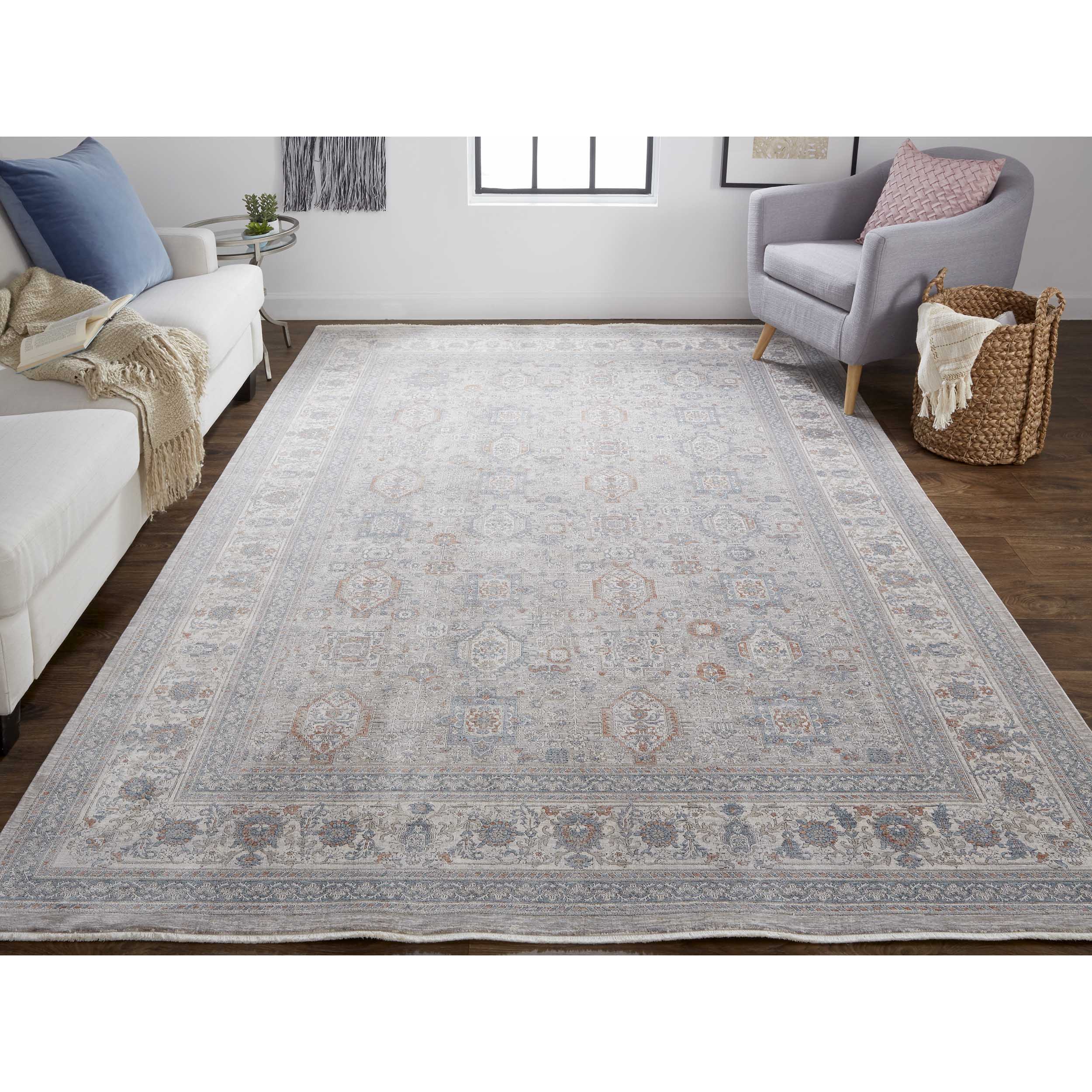 Feizy Rug Marquette 3761F, Gray/Multi - Image 4