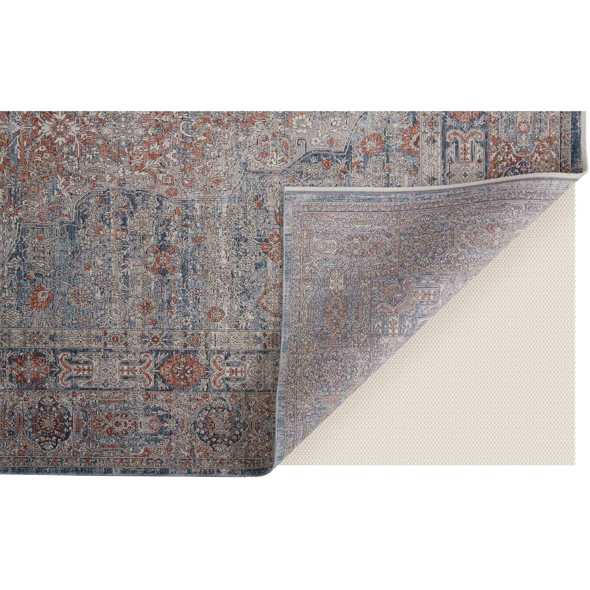 Feizy Rug Marquette 3778F, Rust/Blue - Image 2