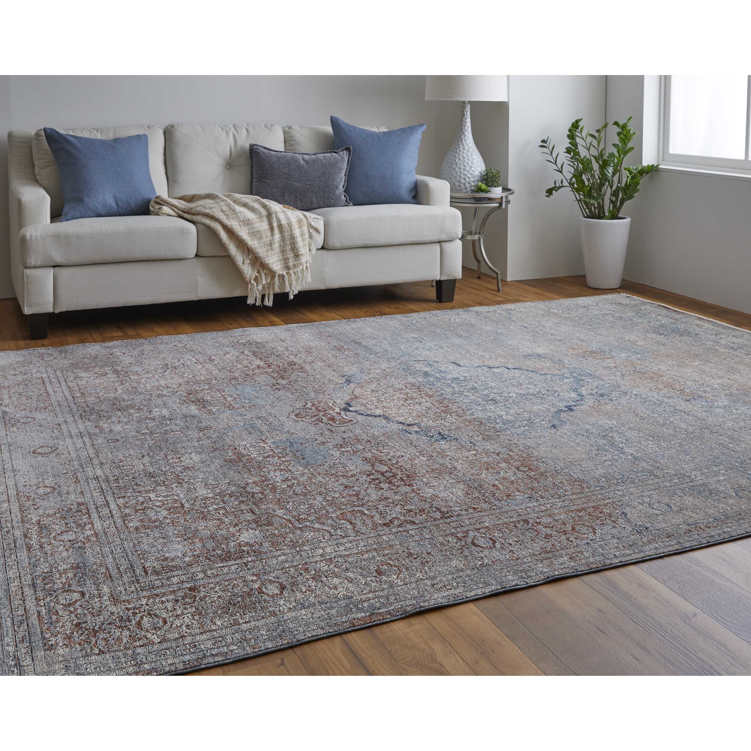 Feizy Rug Marquette 39GVF, Blue/Multi - Image 4
