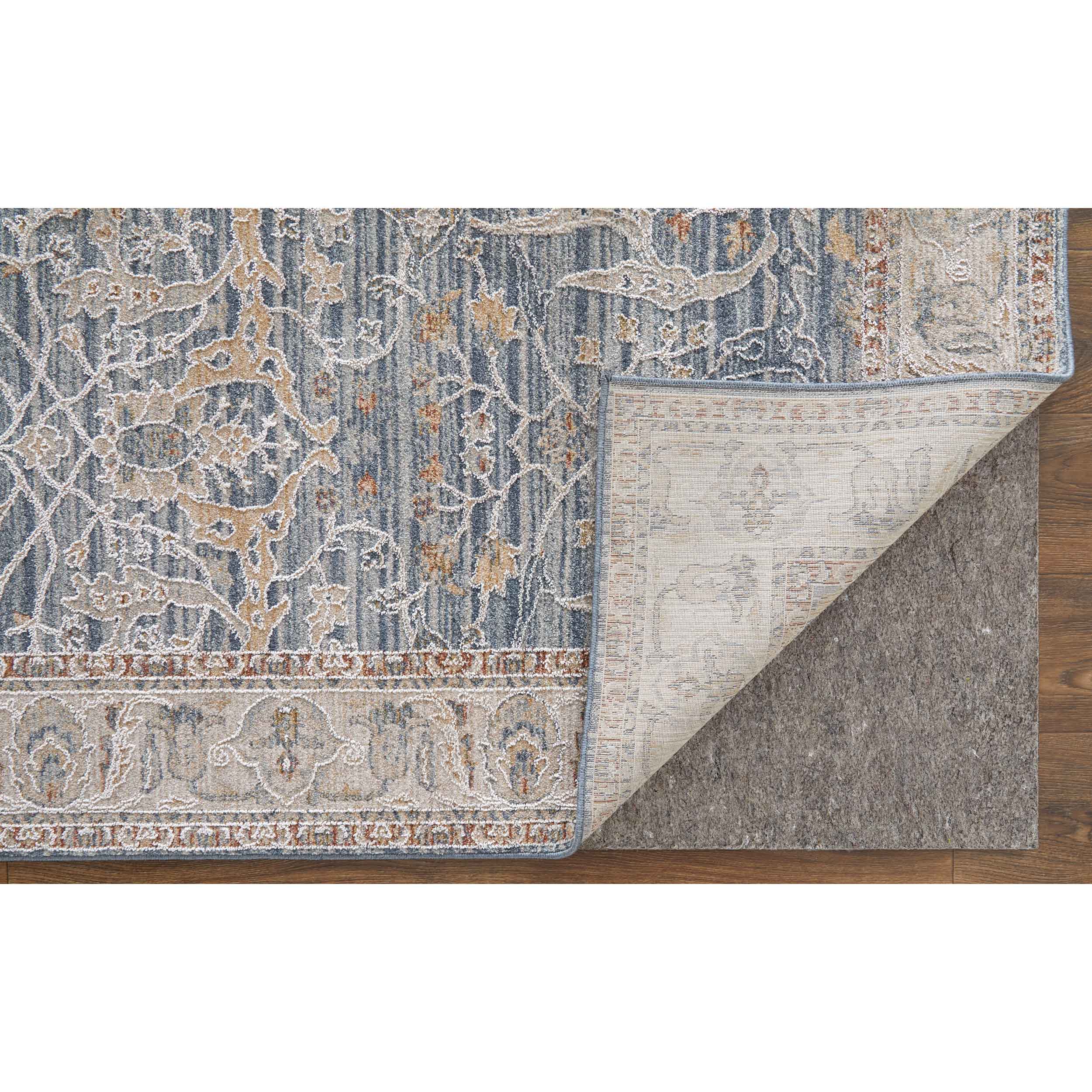 Feizy Rug Pasha 39M4F, Blue/Ivory - Image 3
