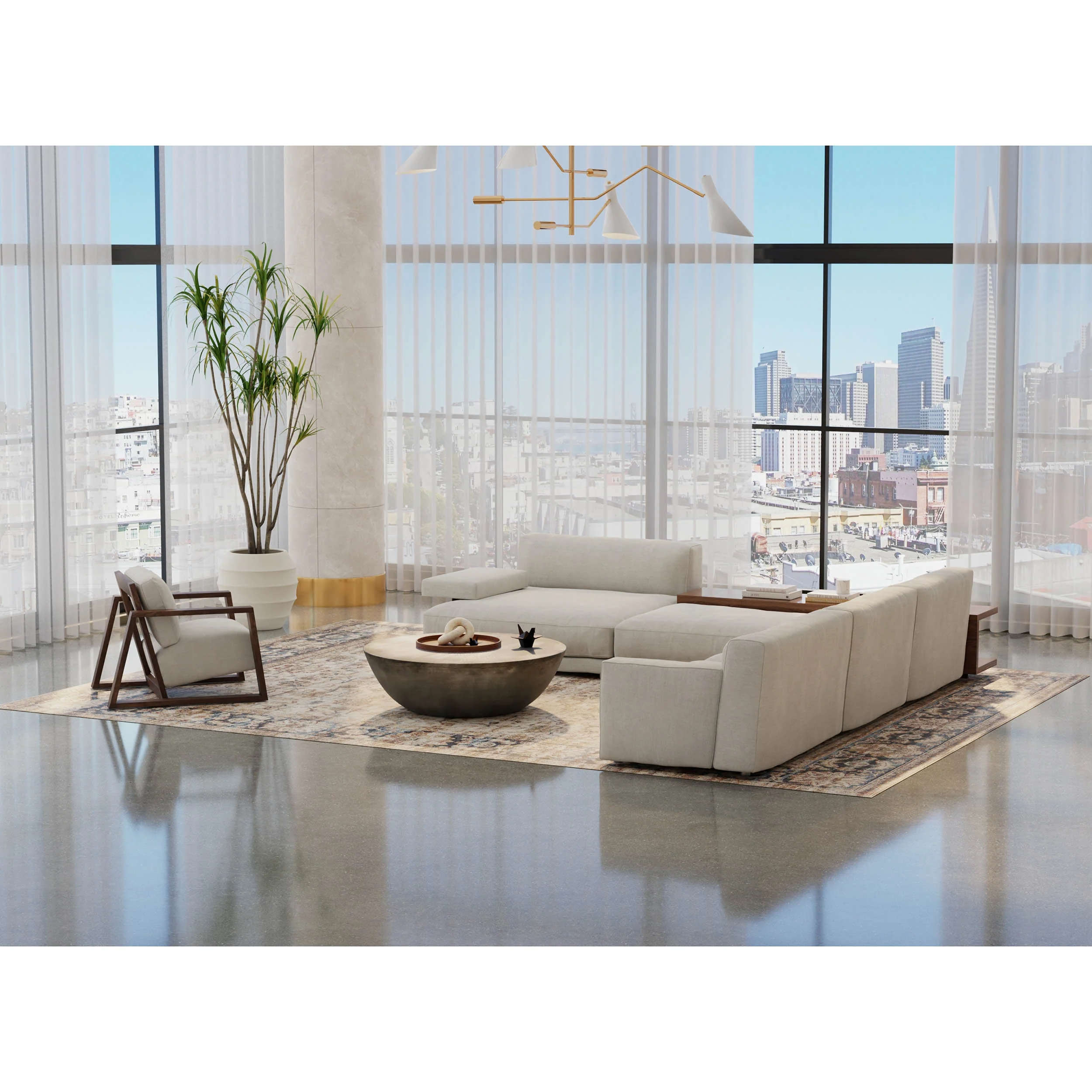 Feizy Rug Pearson 39SEF, Ivory/Multi - Image 5
