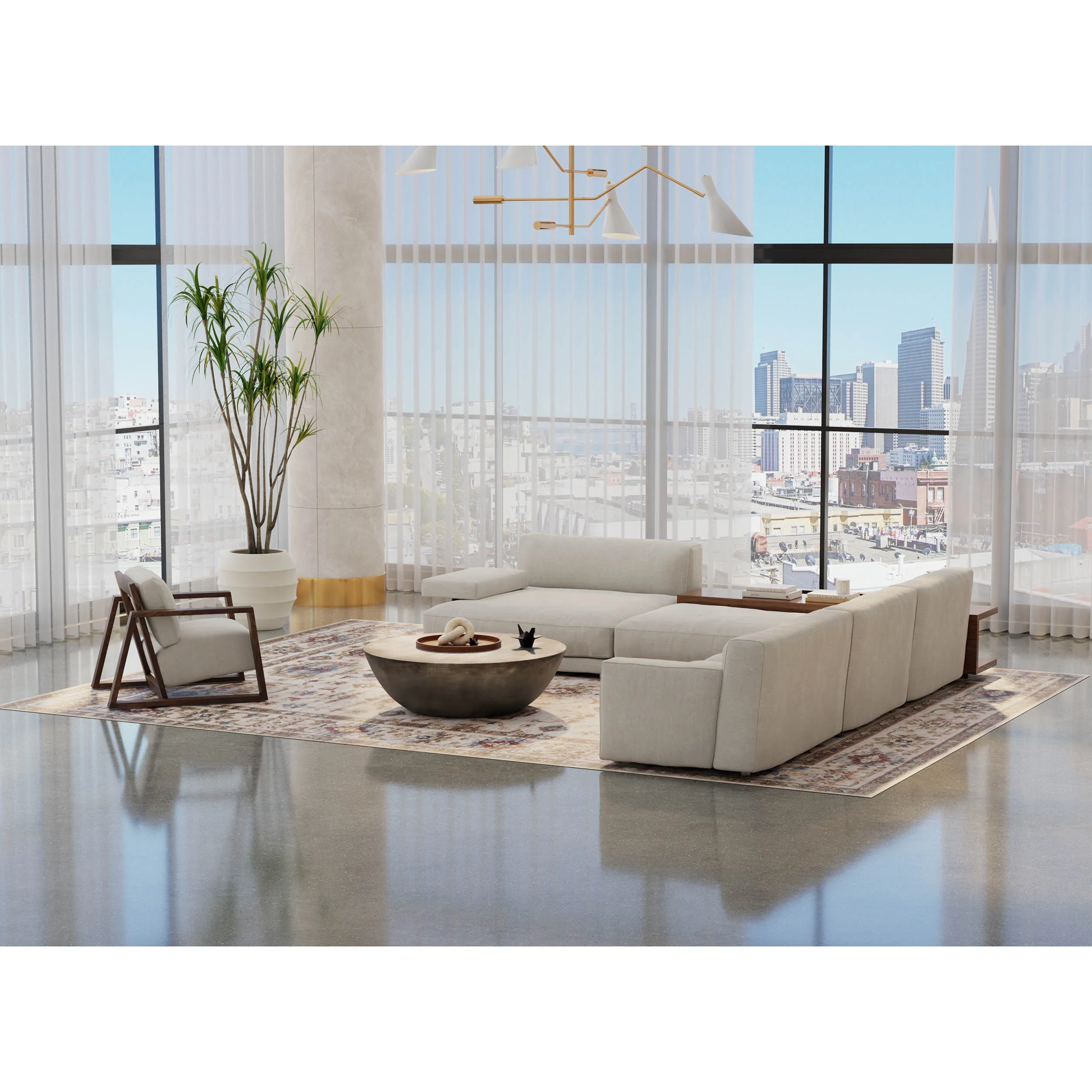 Feizy Rug Pearson 39SUF, Beige/Beige - Image 5