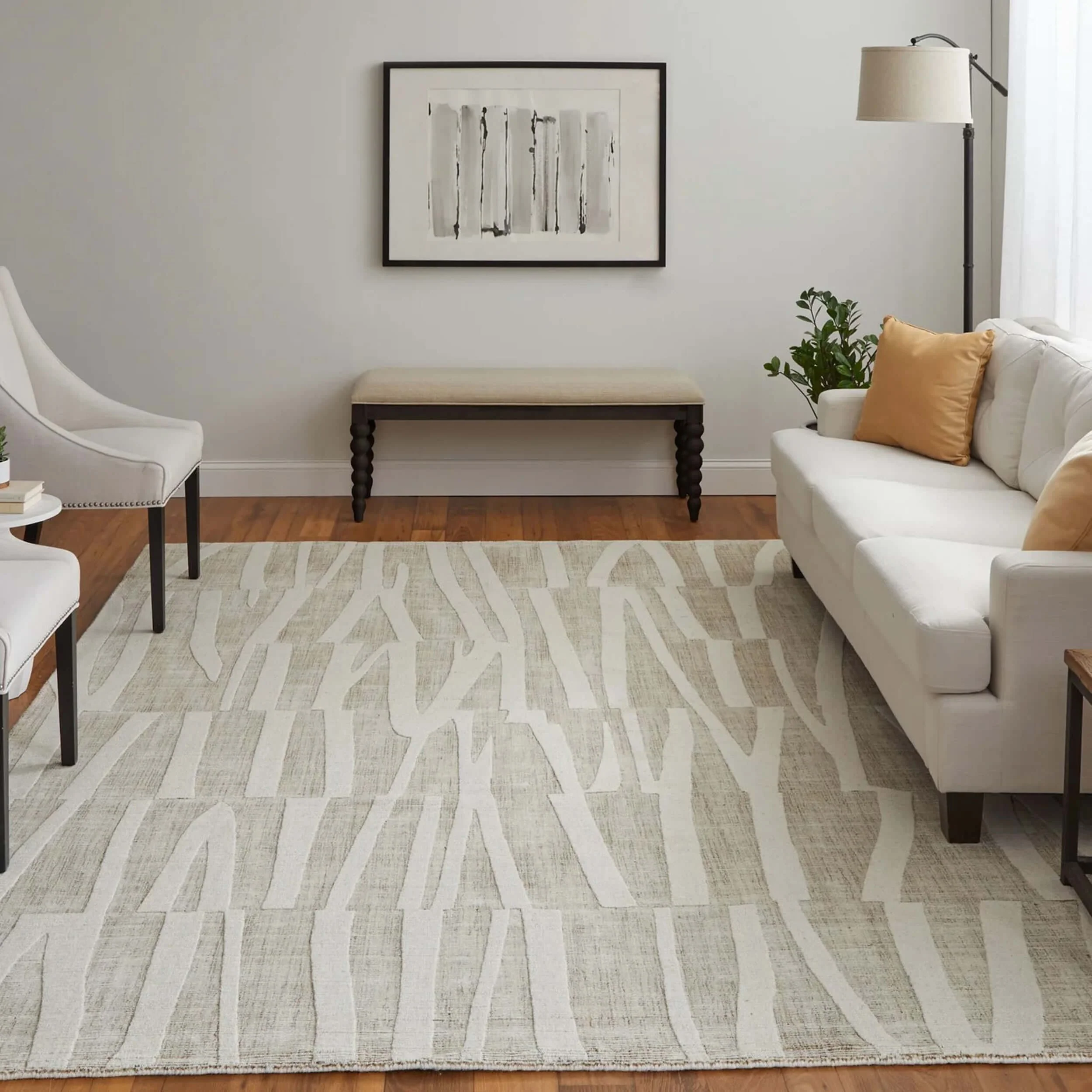 Feizy Rug Peconic T8009, Linen - Image 6
