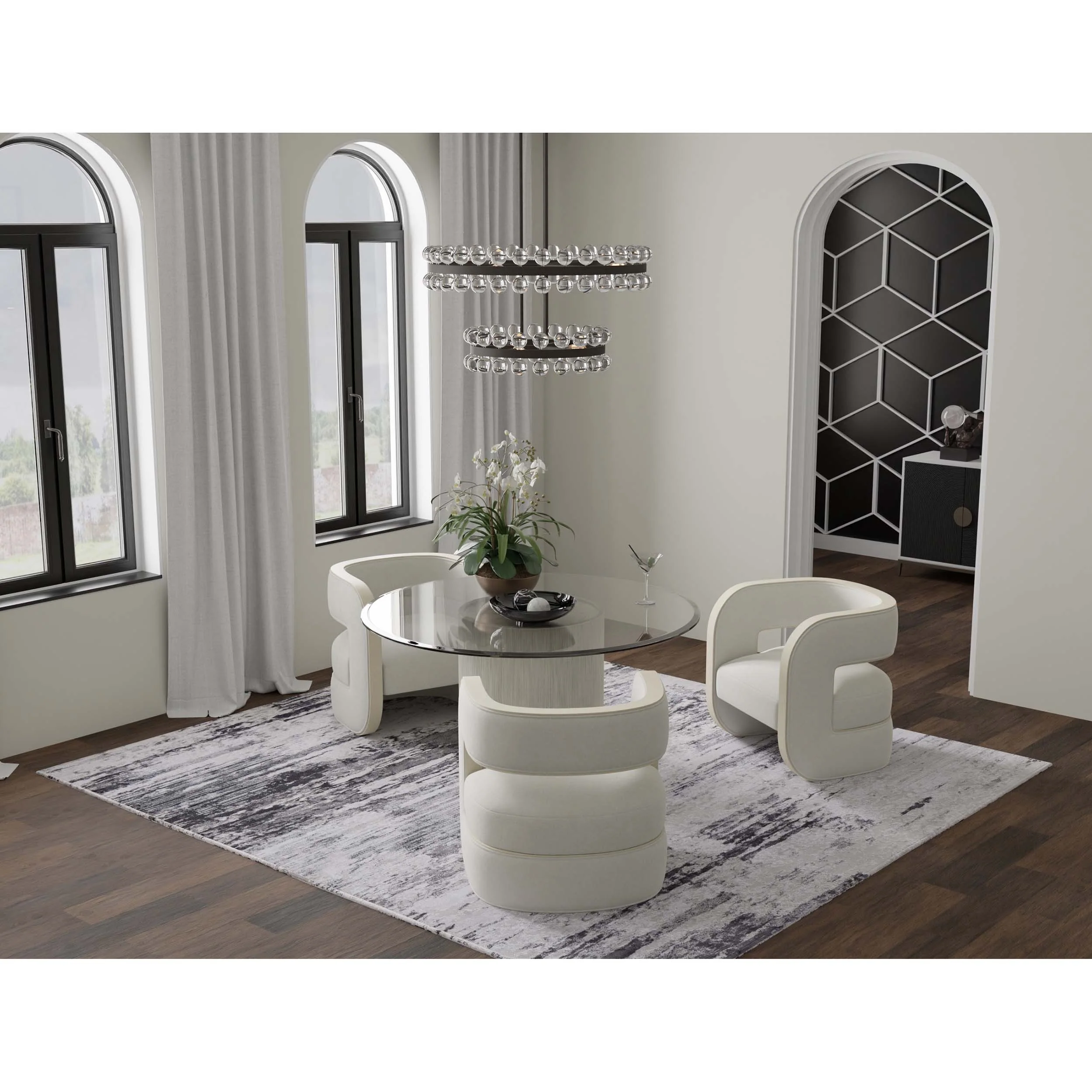 Feizy Rug Prasad 39N9F, Ivory/Charcoal - Image 2