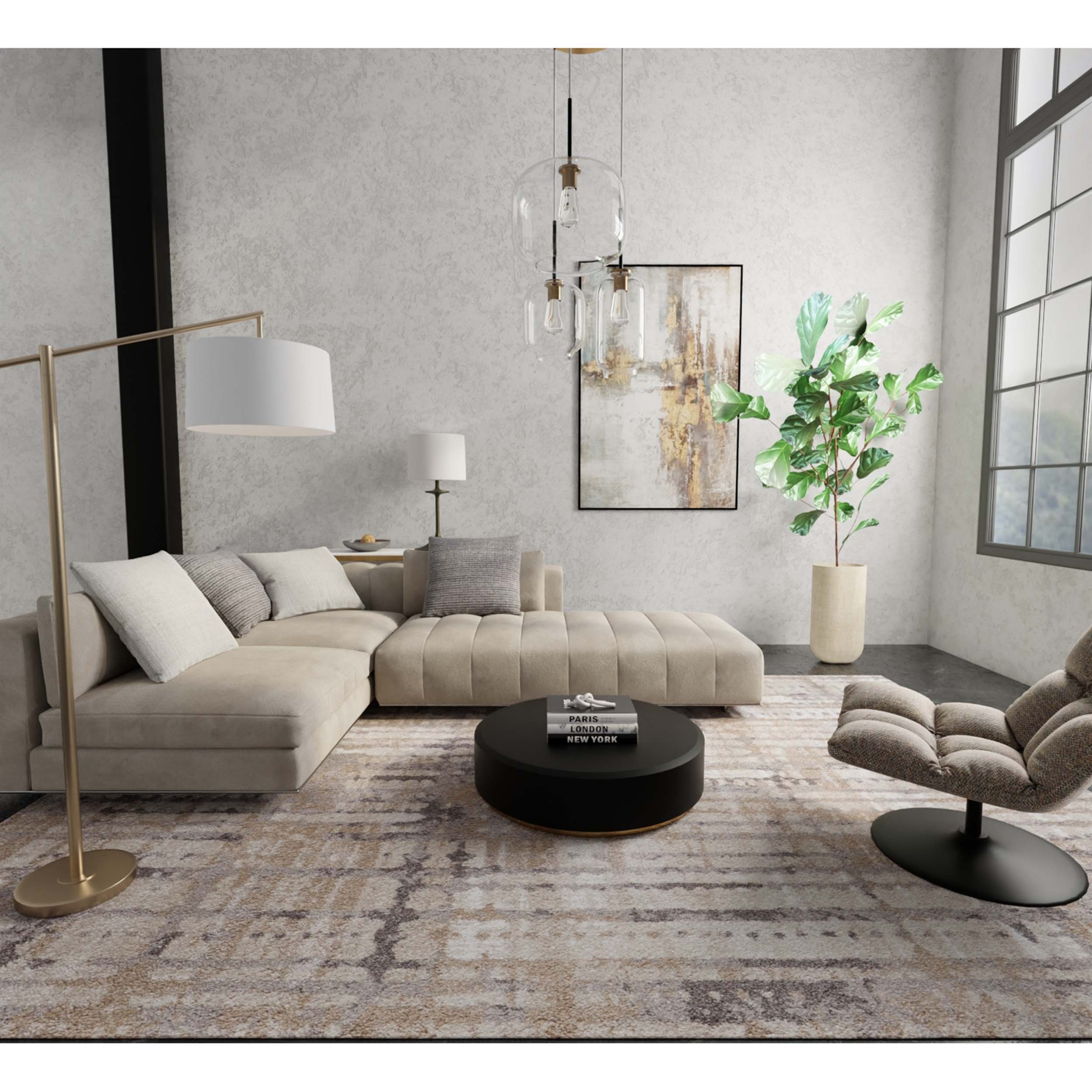 Feizy Rug Skyview 39QBF, Ivory/Brown - Image 2