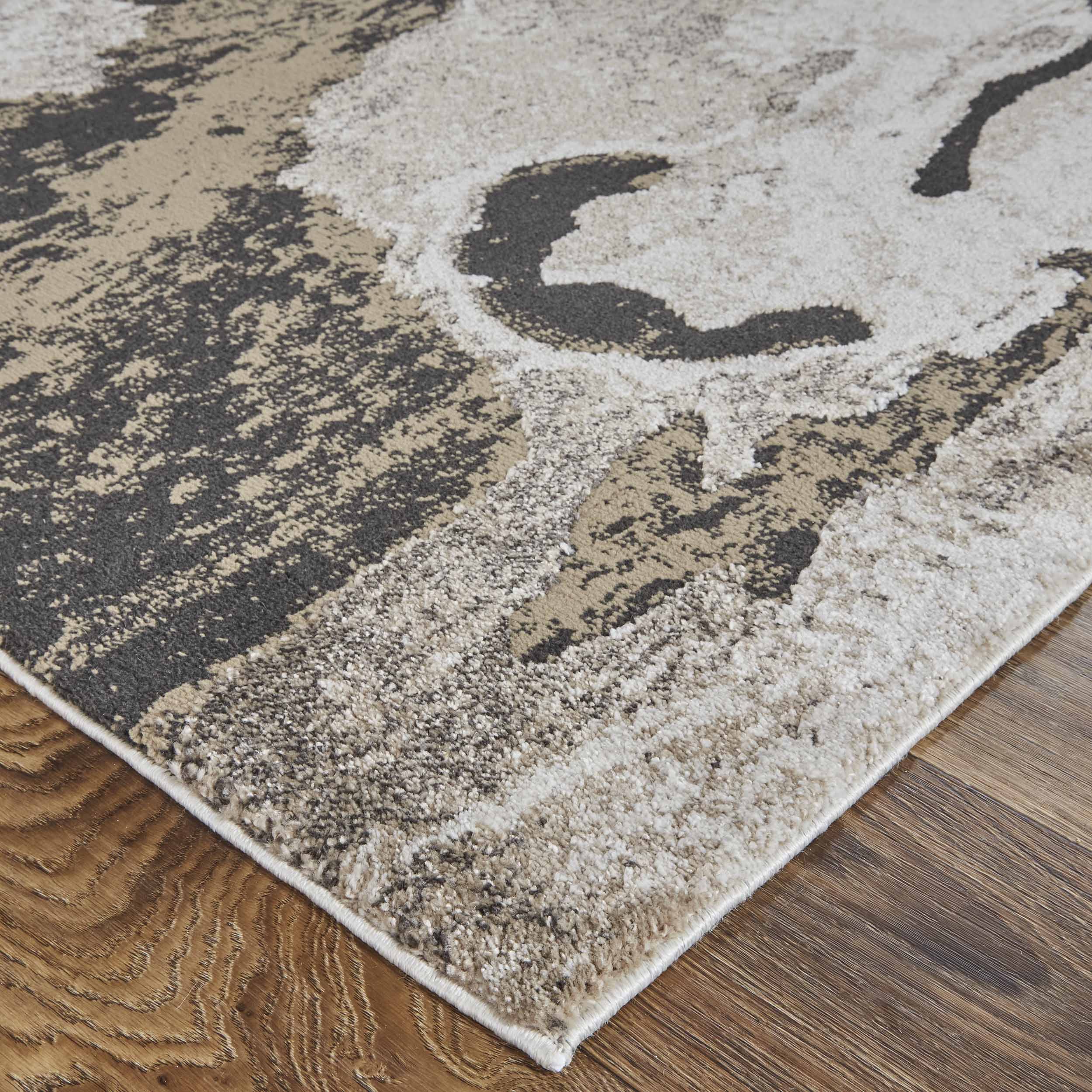 Feizy Rug Vancouver 39FGF, Charcoal/Beige - Image 2