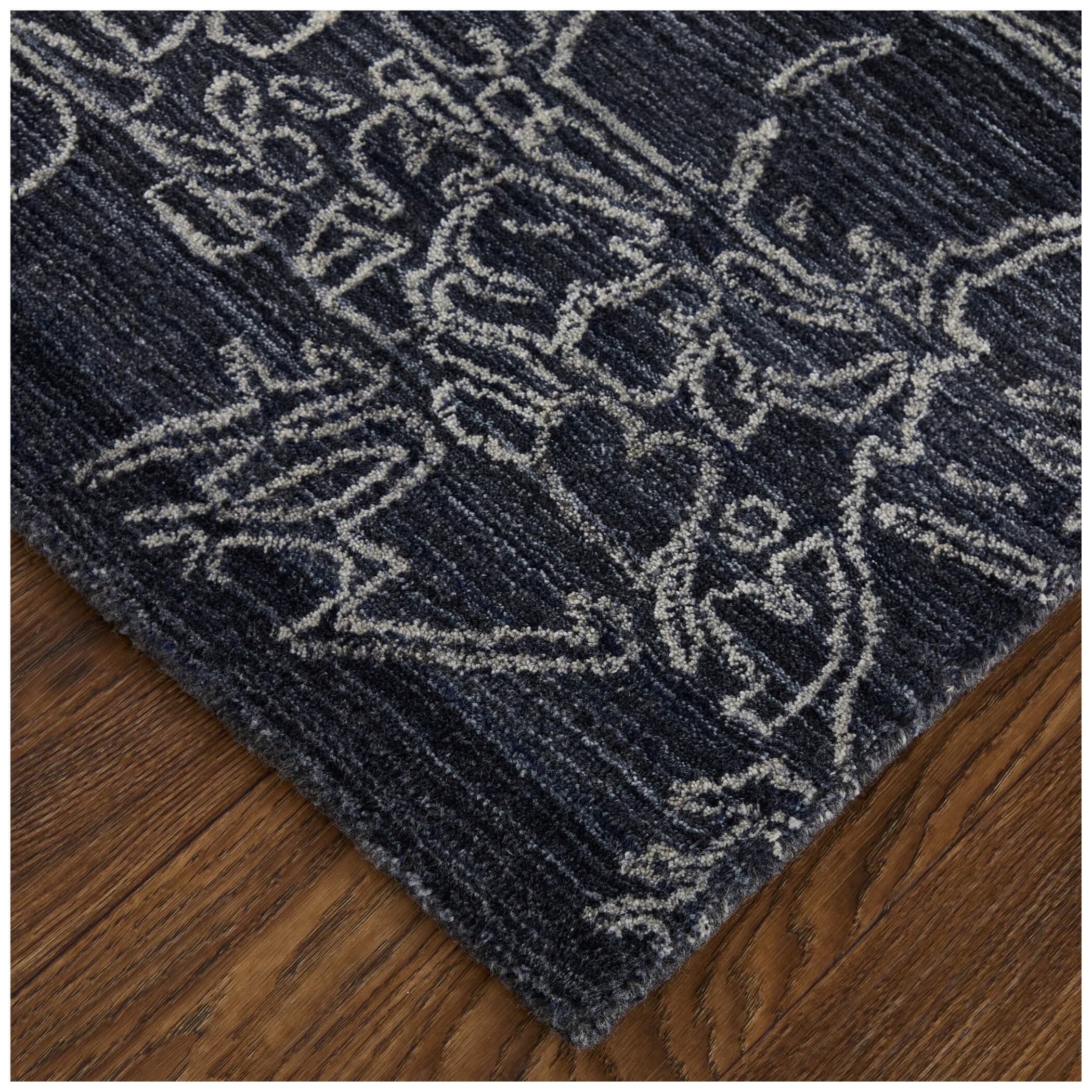 Feizy Rug Whitton 8891F, Navy/Ivory - Image 2