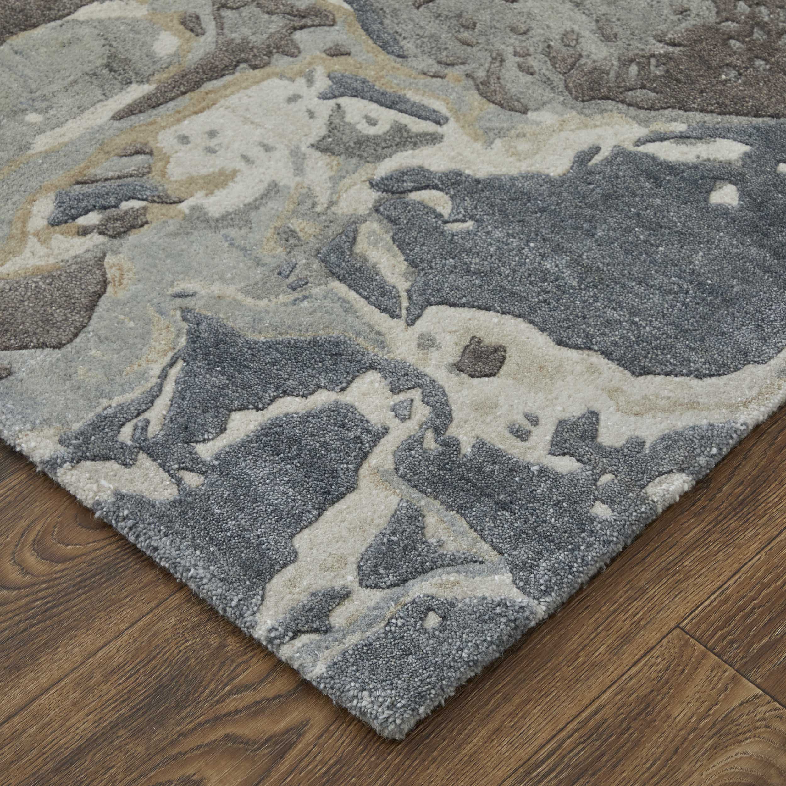 Feizy Rug Zarah 8918F, Blue/Charcoal - Image 2