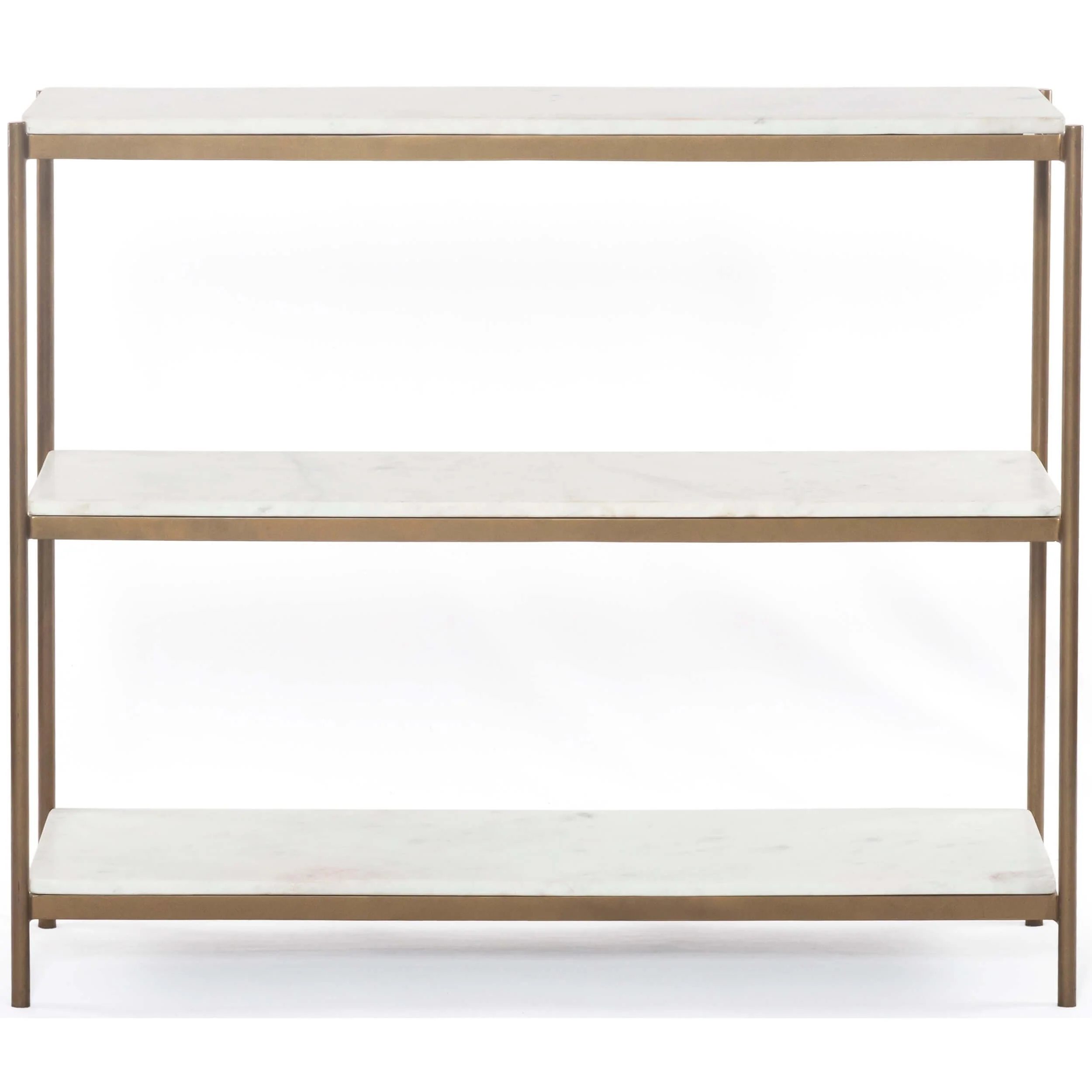 Felix Small Console Table, Antique Brass by Four Hands - Image 3
