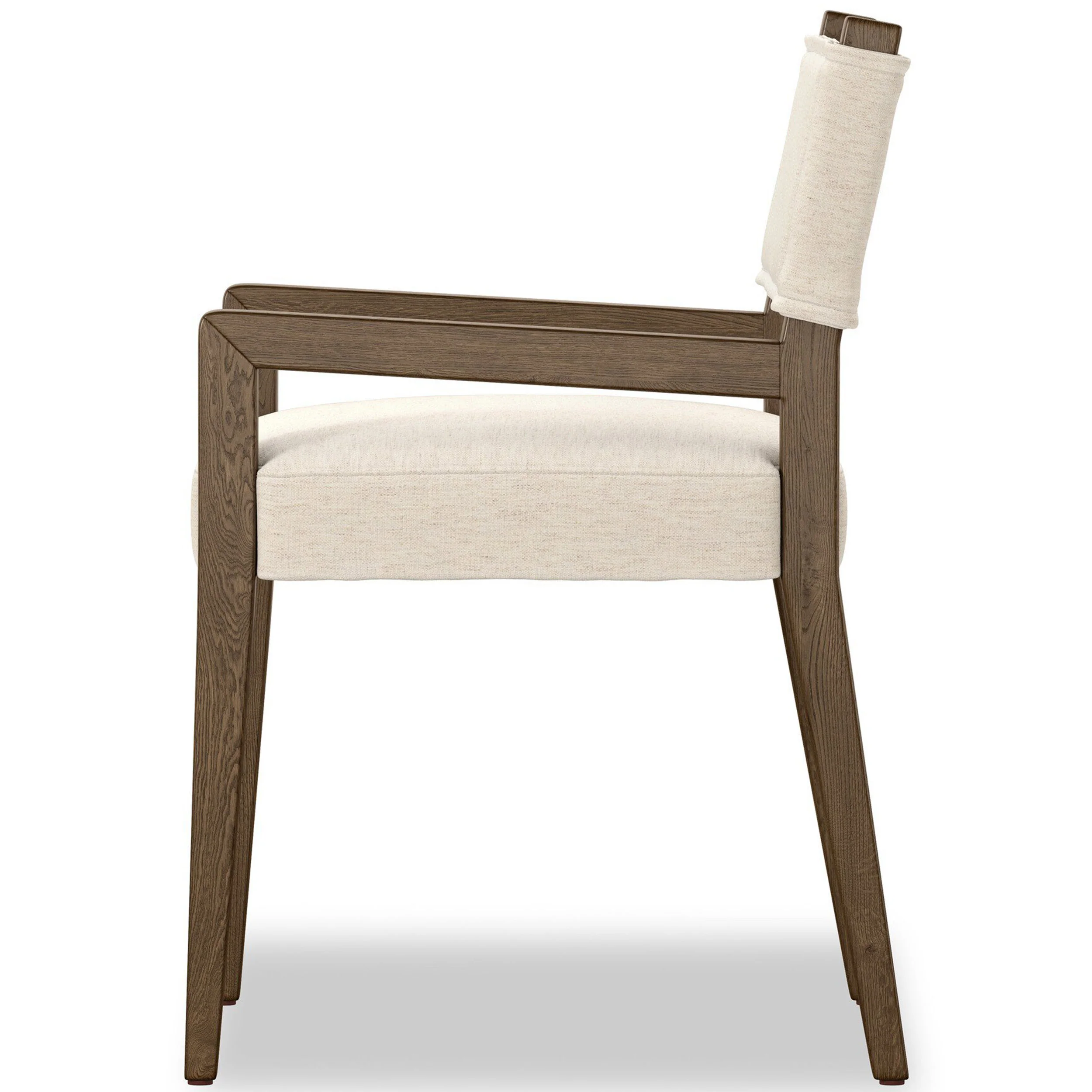 Ferris Dining Arm Chair, Nomad Snow by Four Hands - Image 3