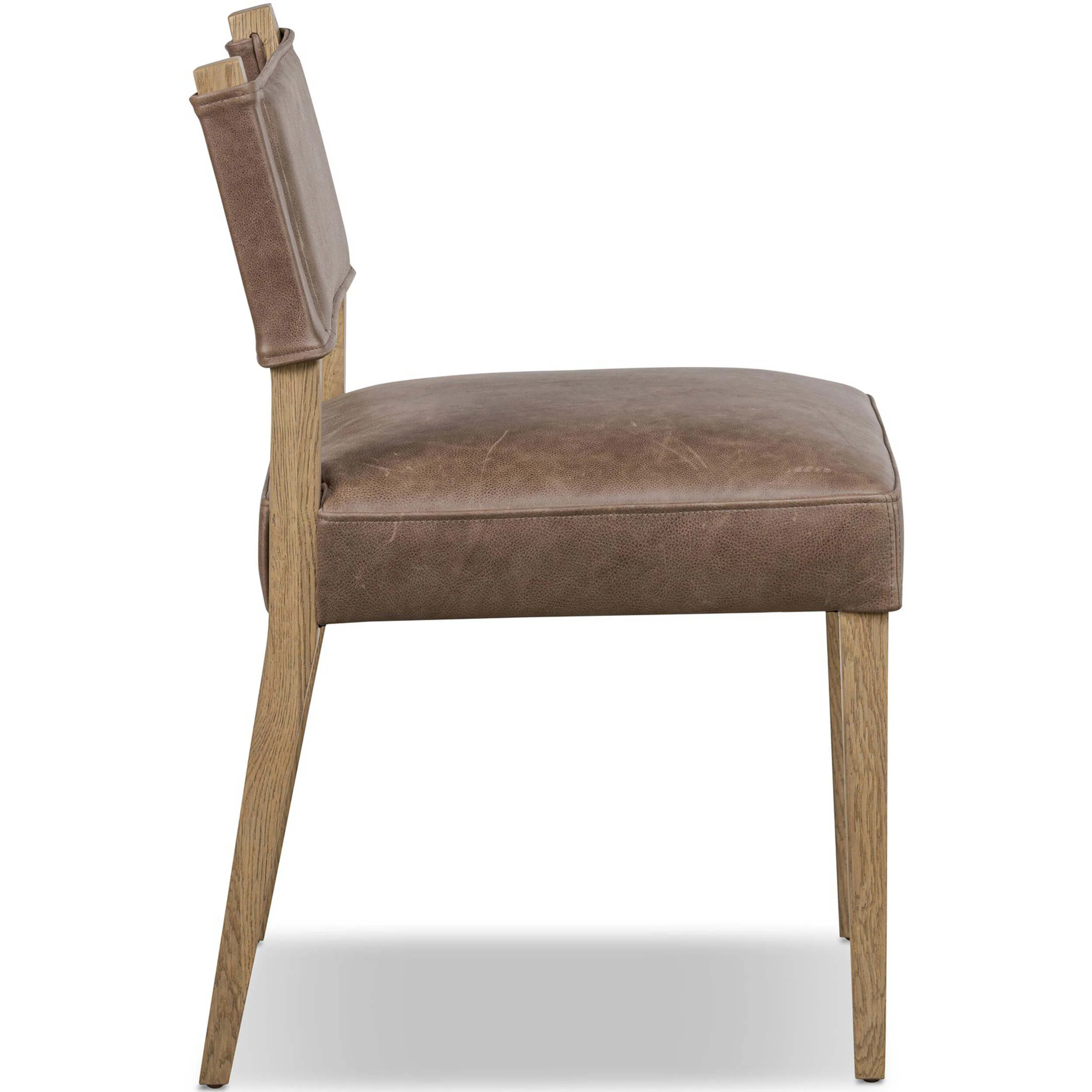 Ferris Leather Dining Chair, Palermo Cigar, Set of 2 by Four Hands - Image 3
