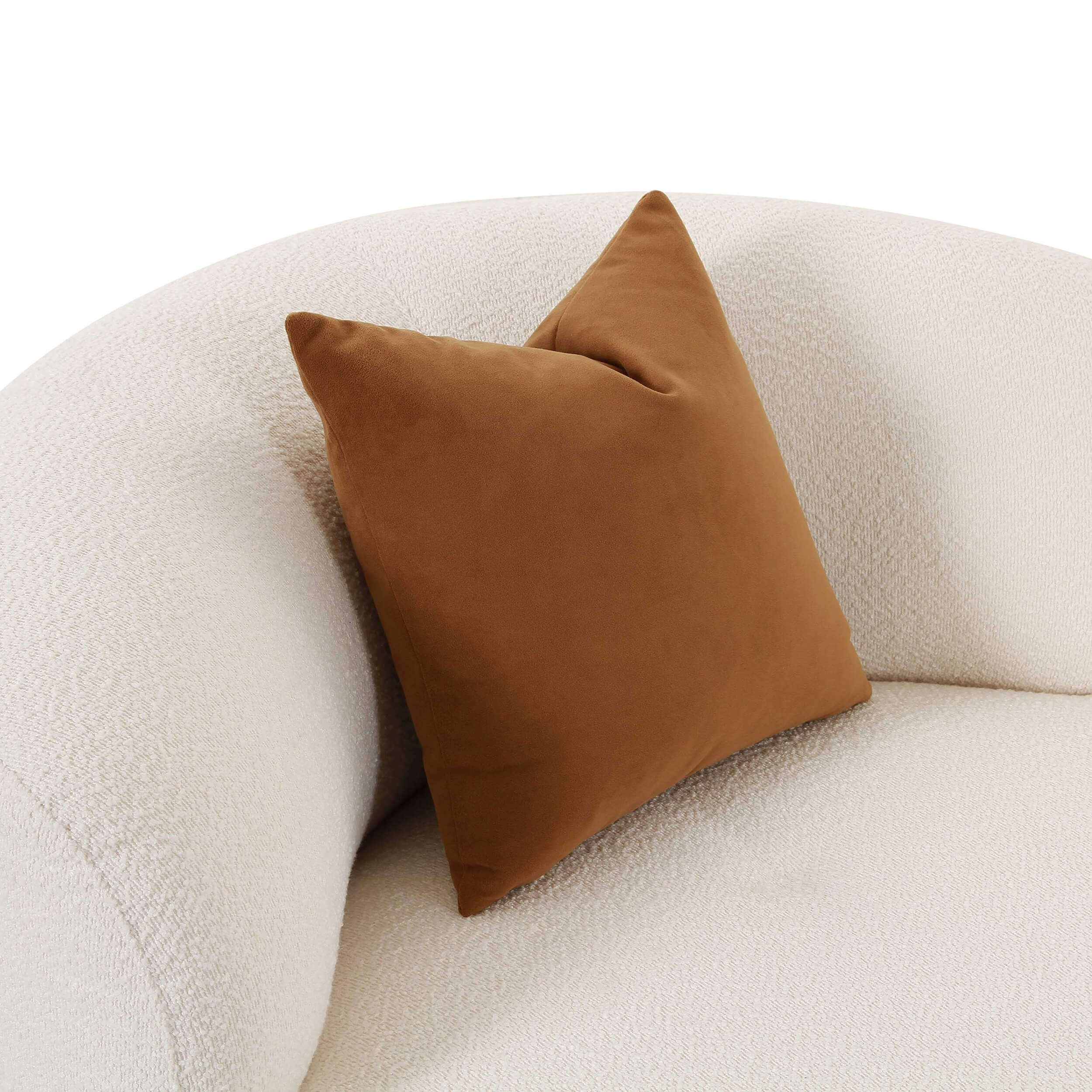 Fickle Boucle Swivel Chair, Cream - Image 4