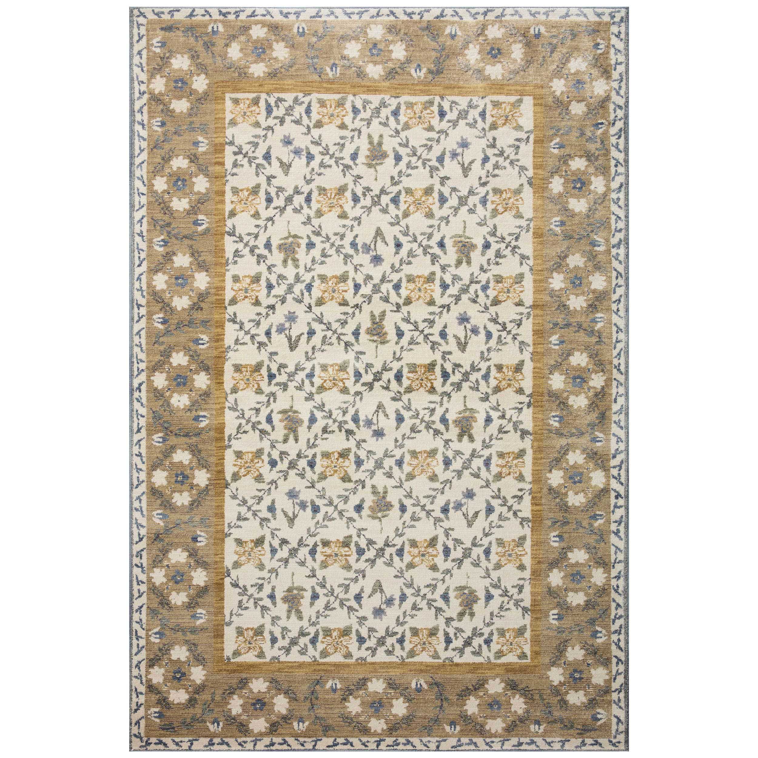 Rifle Paper Co. x Loloi Rug Fiore FIO-03, Gold