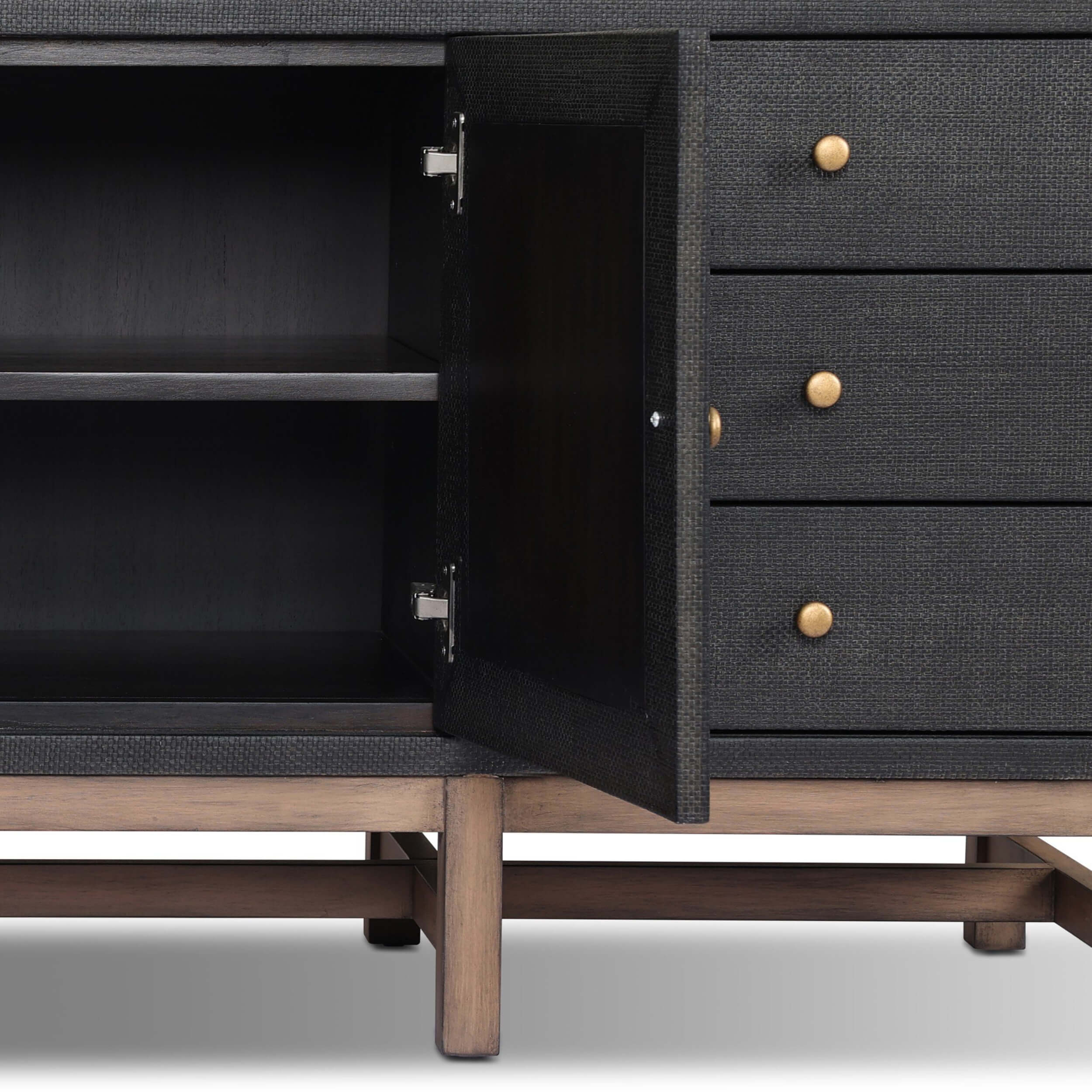 Fiona Media Console, Black by Four Hands - Image 7