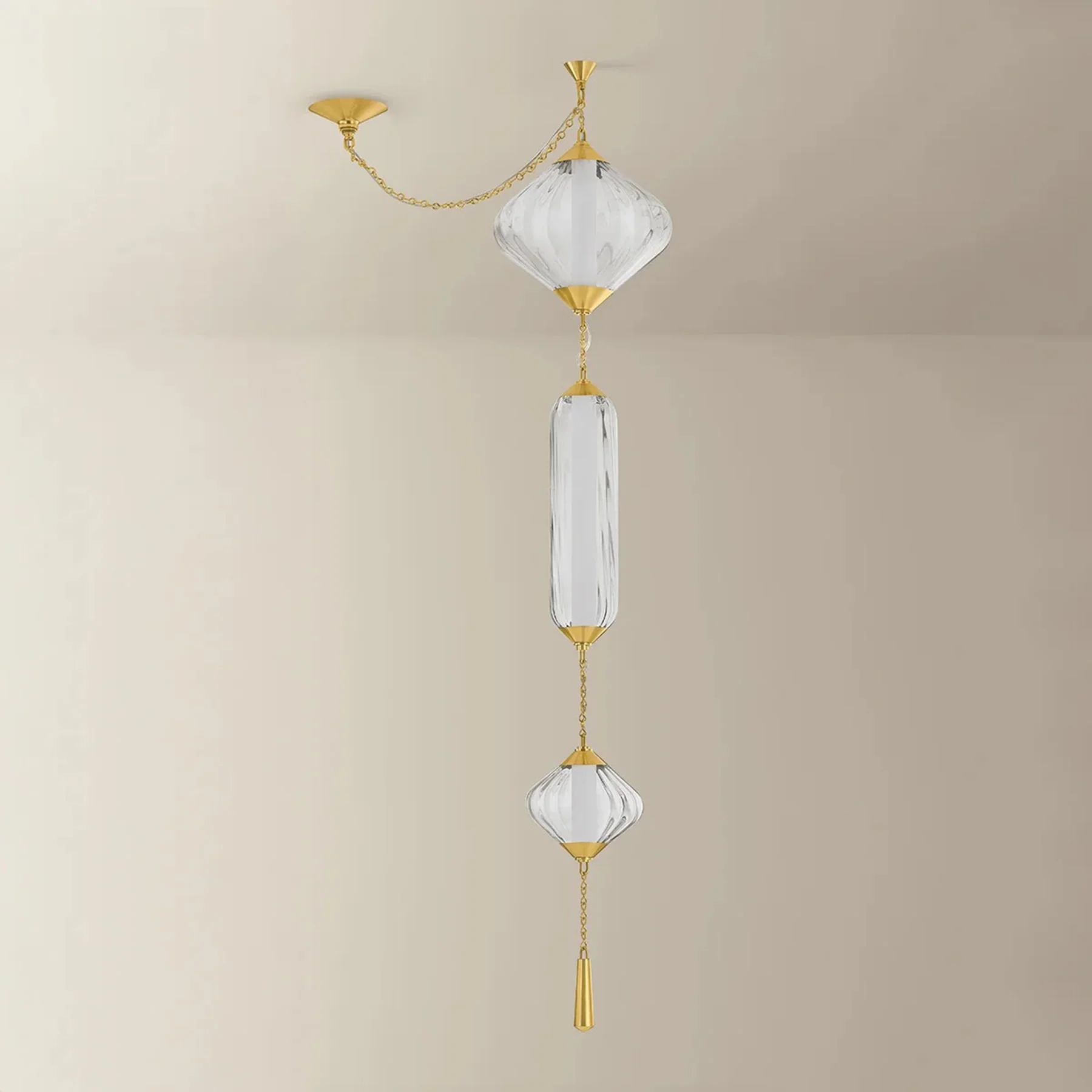Fiorello Pendant, Vintage Polished Brass - Image 2