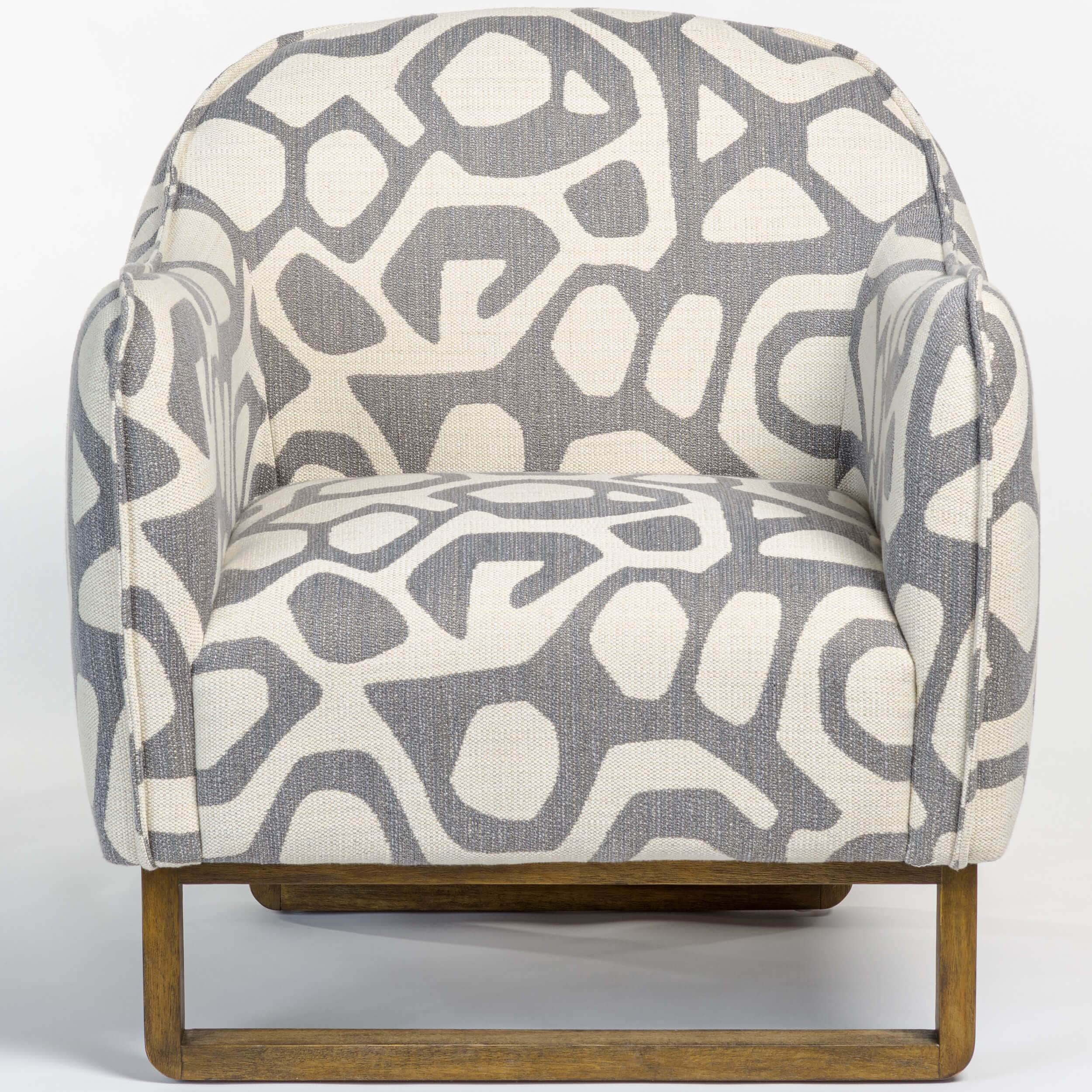 Fitz Chair, Greige Graphic - Image 2
