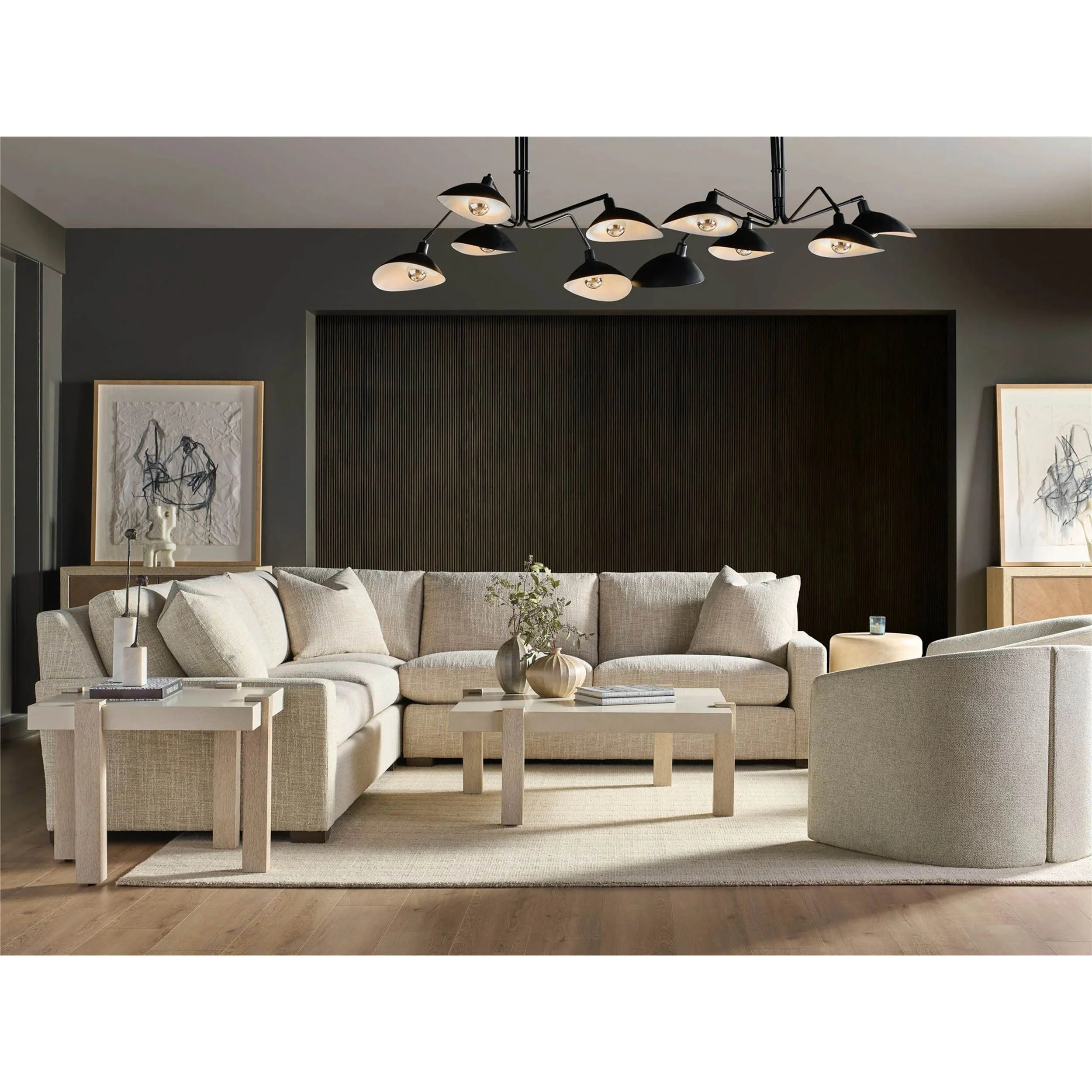 Fletcher 3 Piece Sectional, Ayers Caramel - Image 3