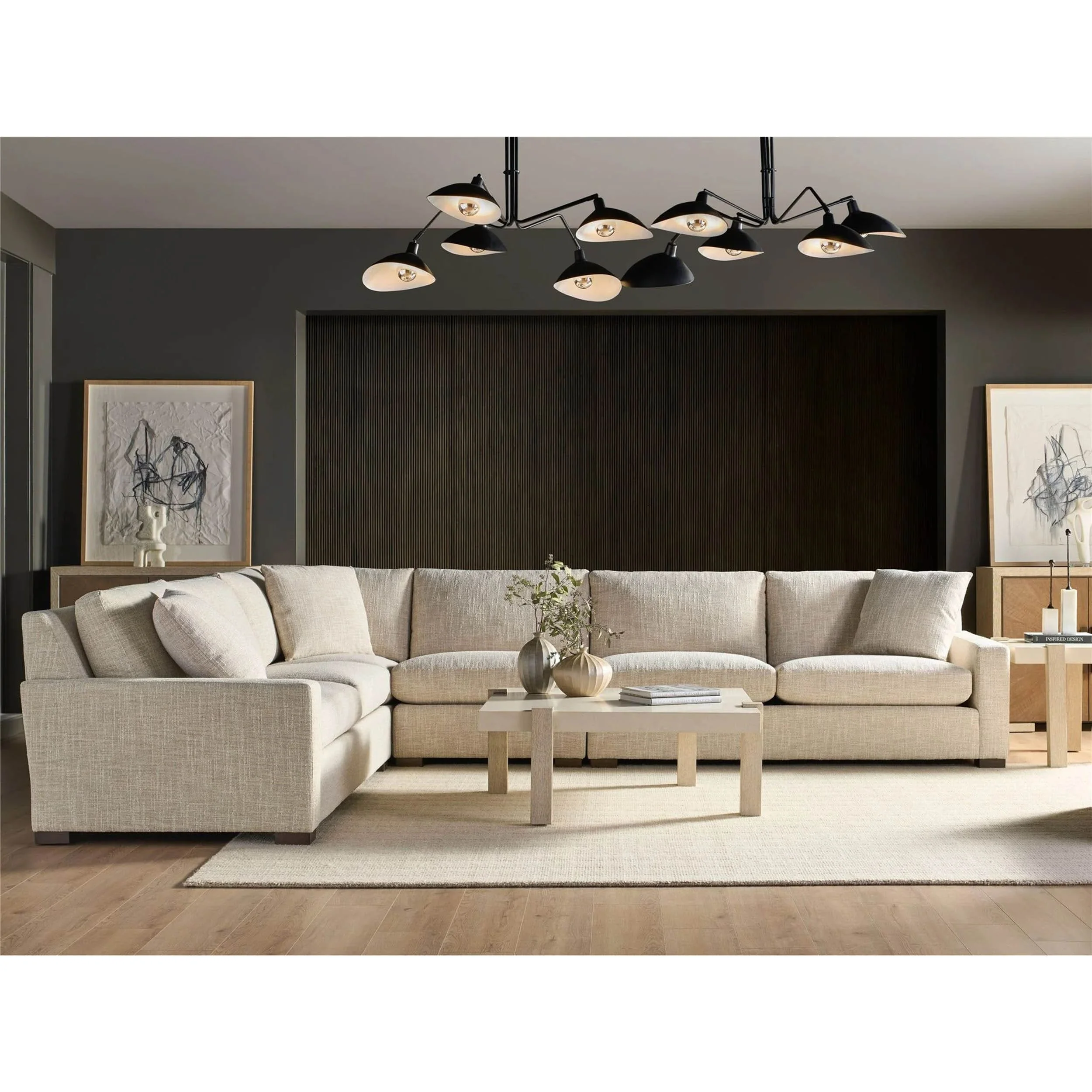 Fletcher 4 Piece Sectional, Ayers Caramel - Image 3
