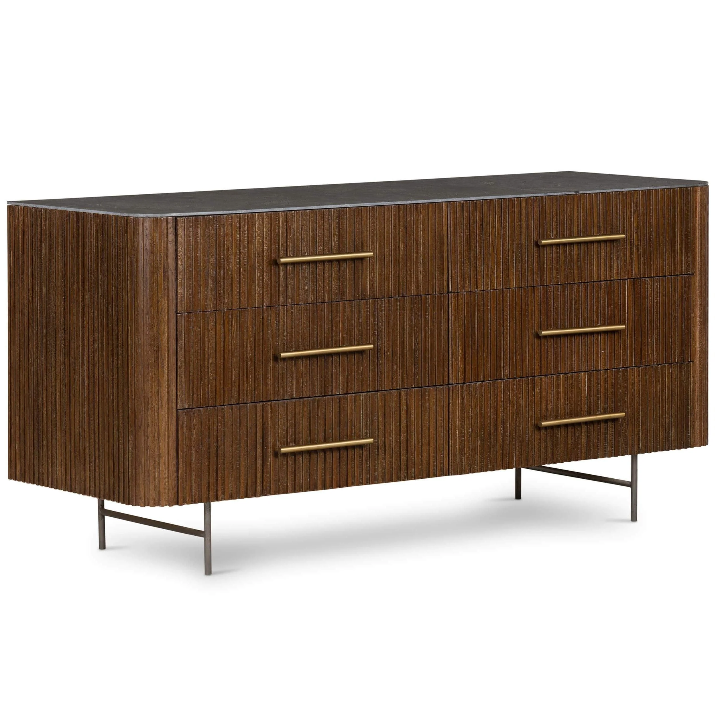 Fletcher 6 Drawer Dresser, Terra Brown by Four Hands