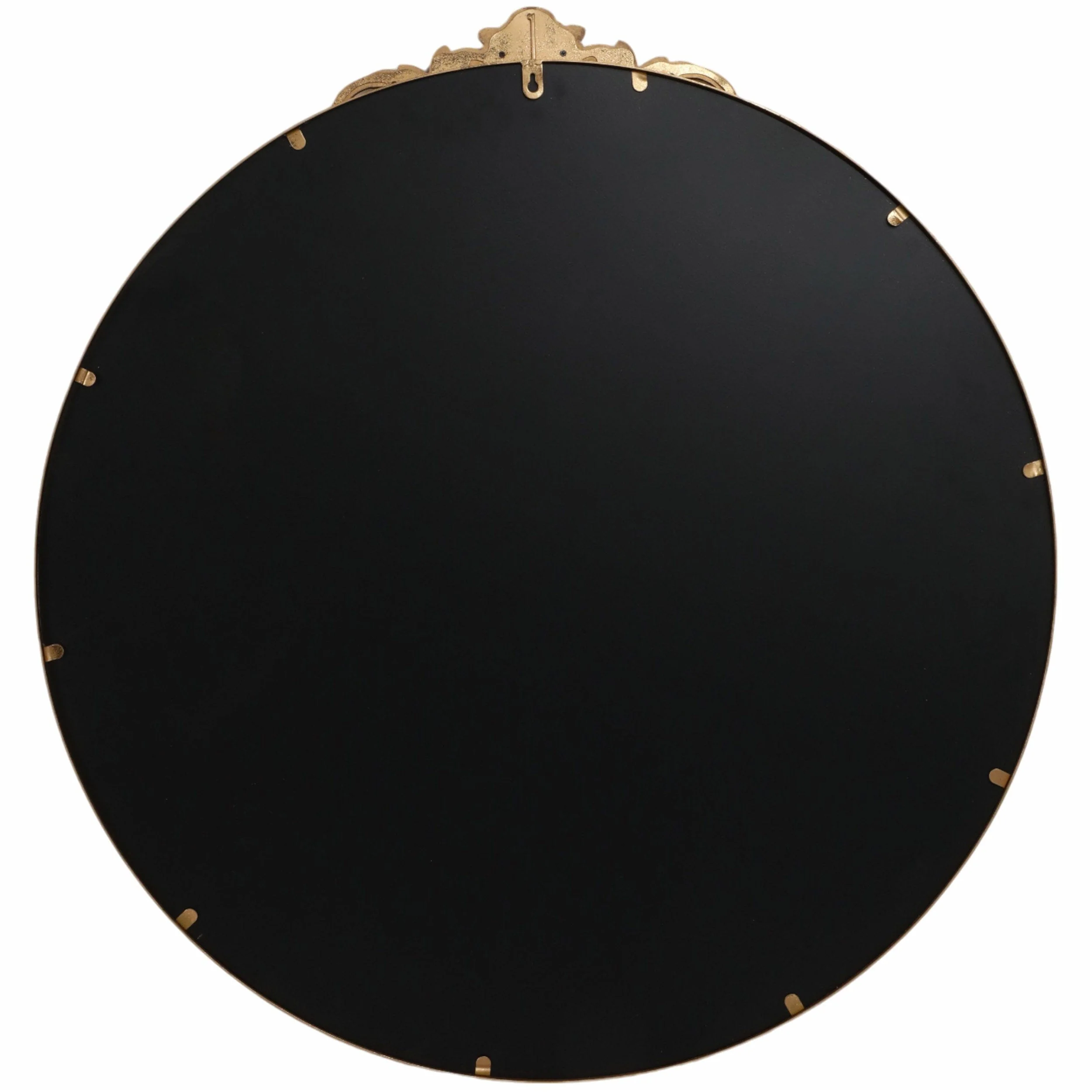 Fleur Round Mirror, Gold - Image 4