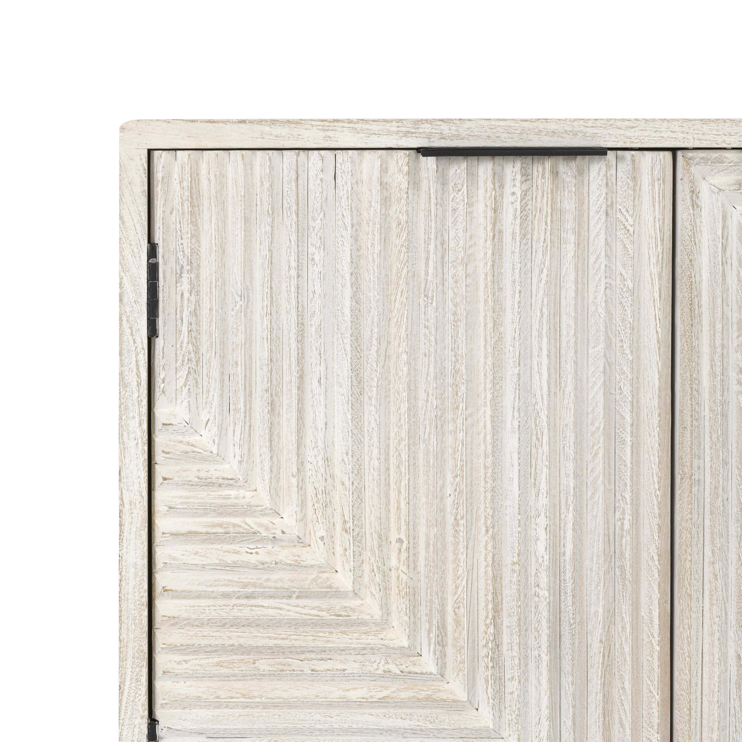 Flint 6 Door Cabinet, Coastal White - Image 8