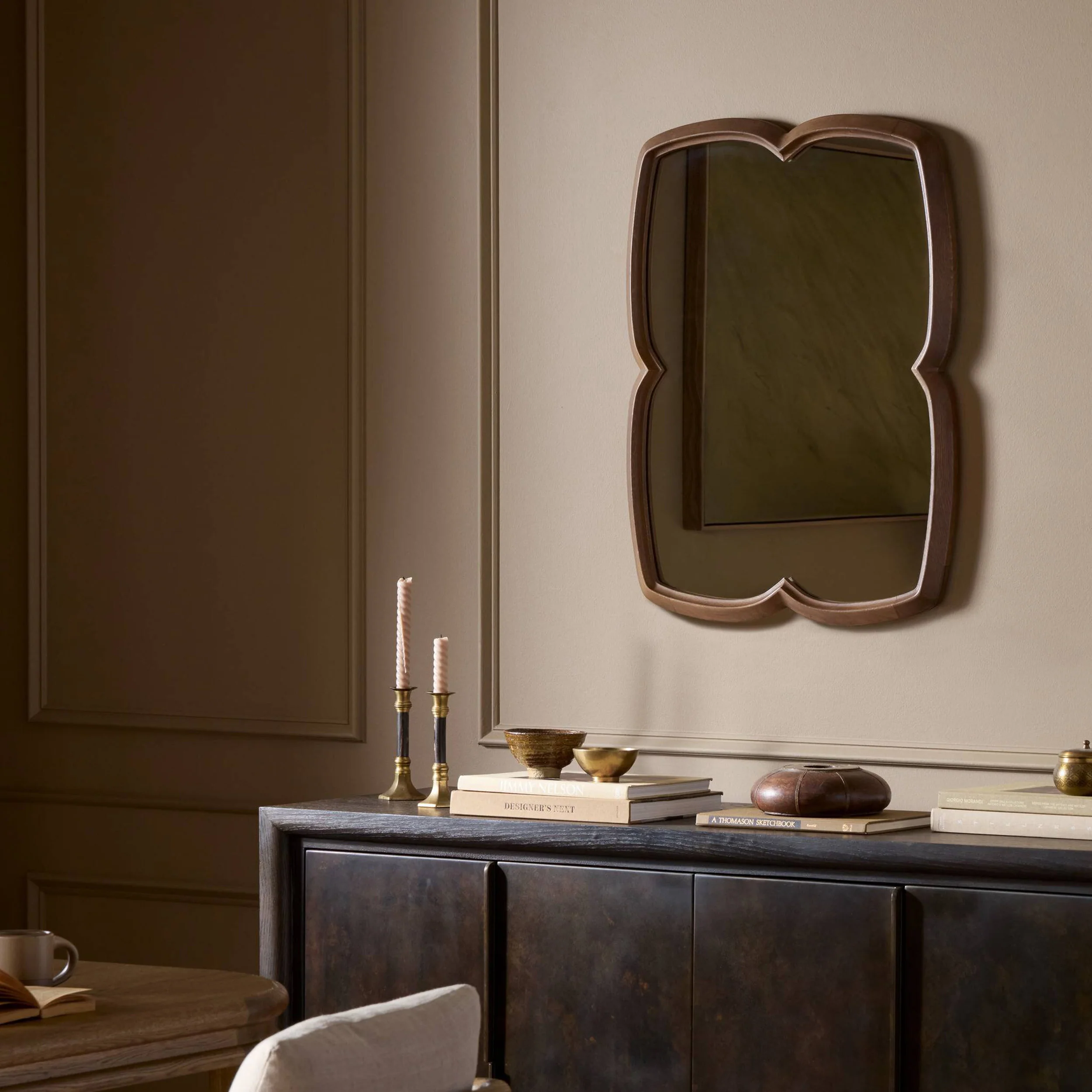 Floret Mirror, Cocoa by Four Hands - Image 5
