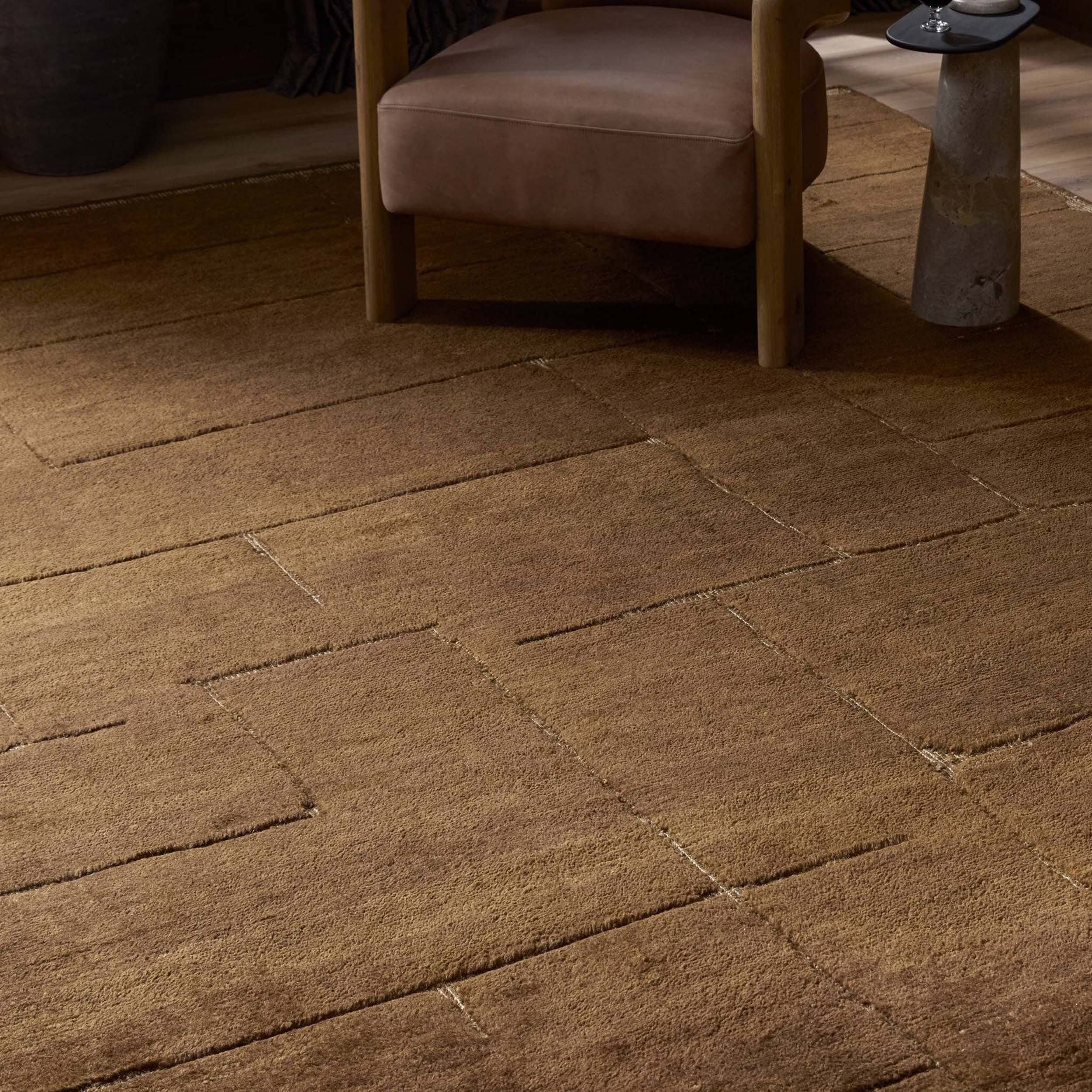 Florian Hand-Knotted Rug, Florian Olive by Four Hands - Image 4