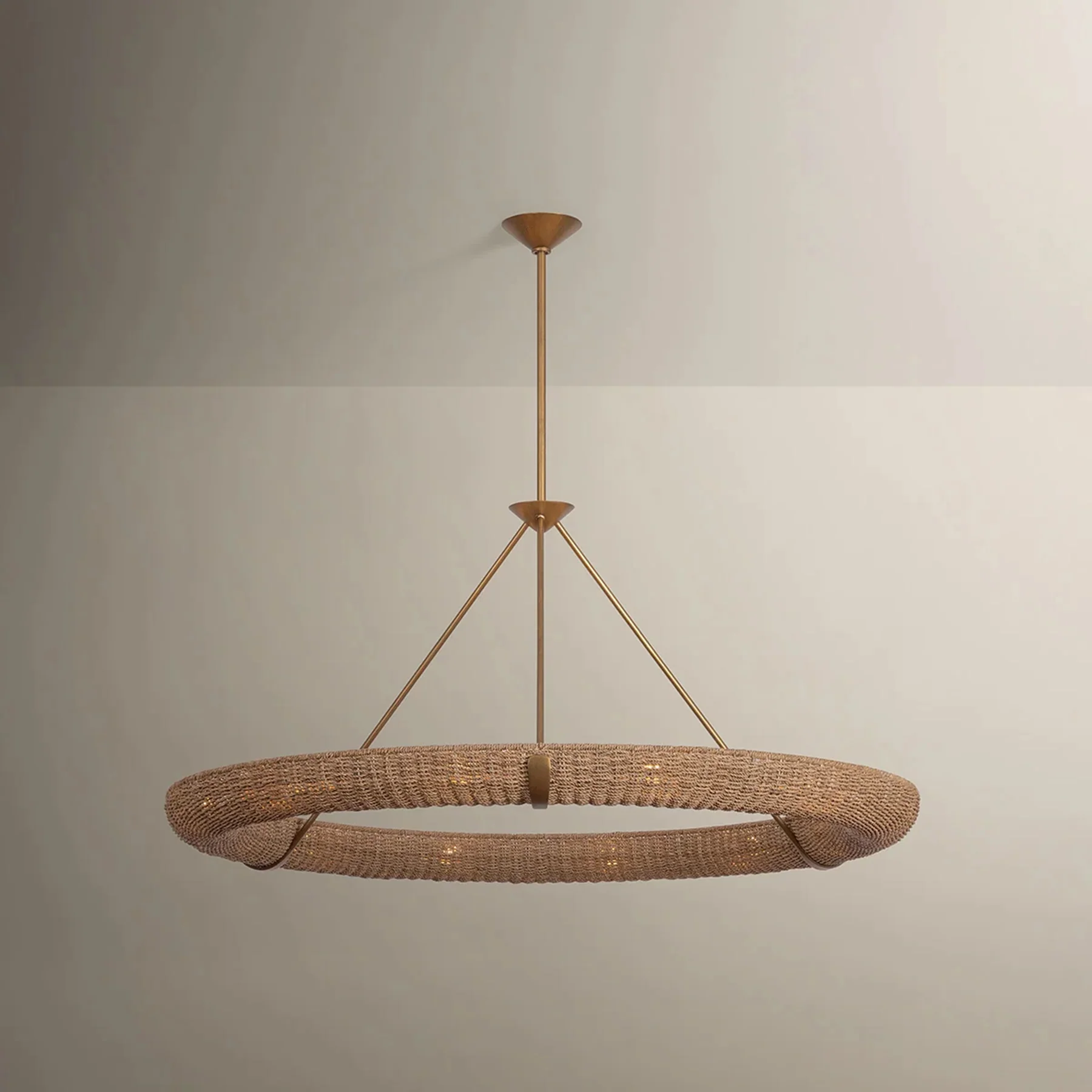 Floyd Chandelier, Patina Gold Leaf - Image 6