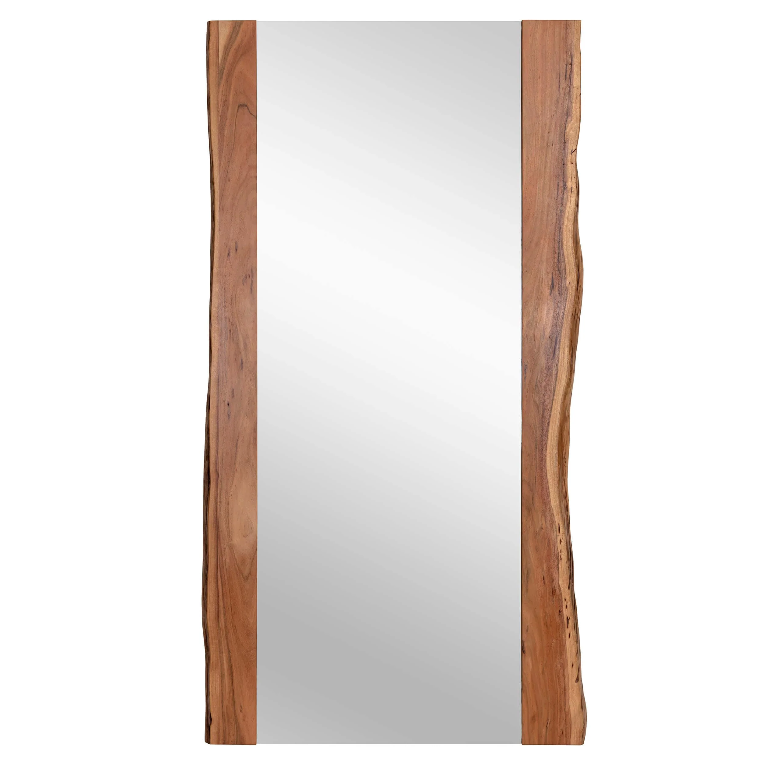 Fontana Floor Mirror, Medium Brown