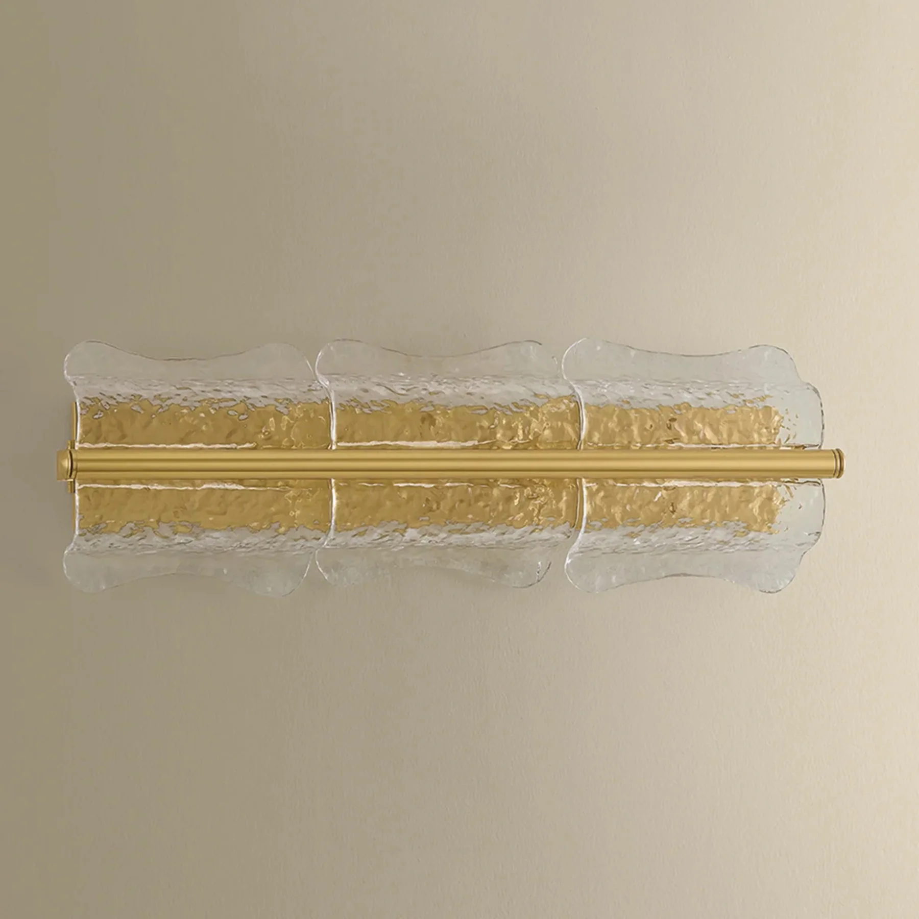 Fosterdale Horizontal Wall Sconce, Aged Brass - Image 7