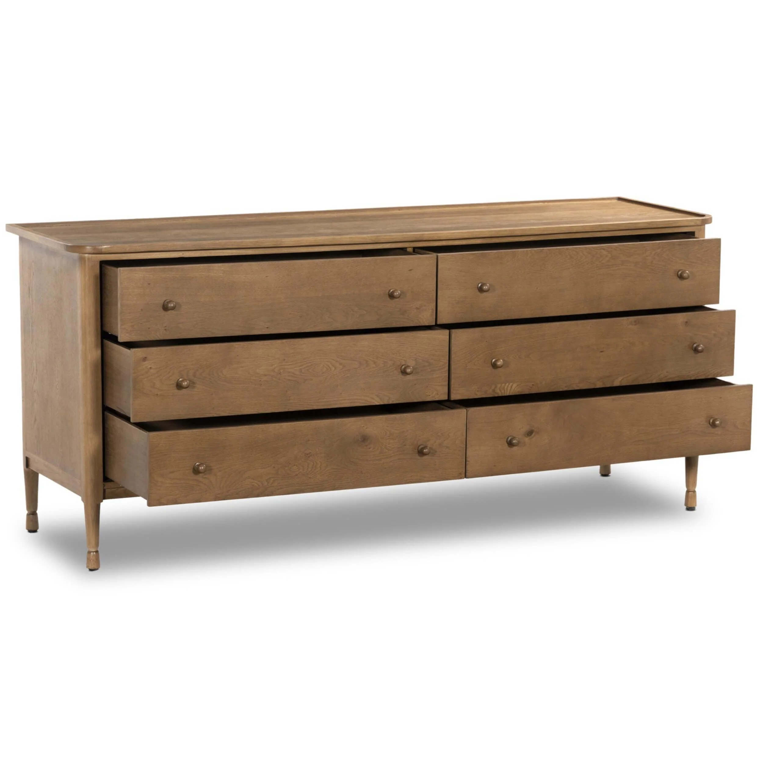 Franny 6 Drawer Dresser, Saddle Brown by Amber Lewis x Four Hands - Image 4