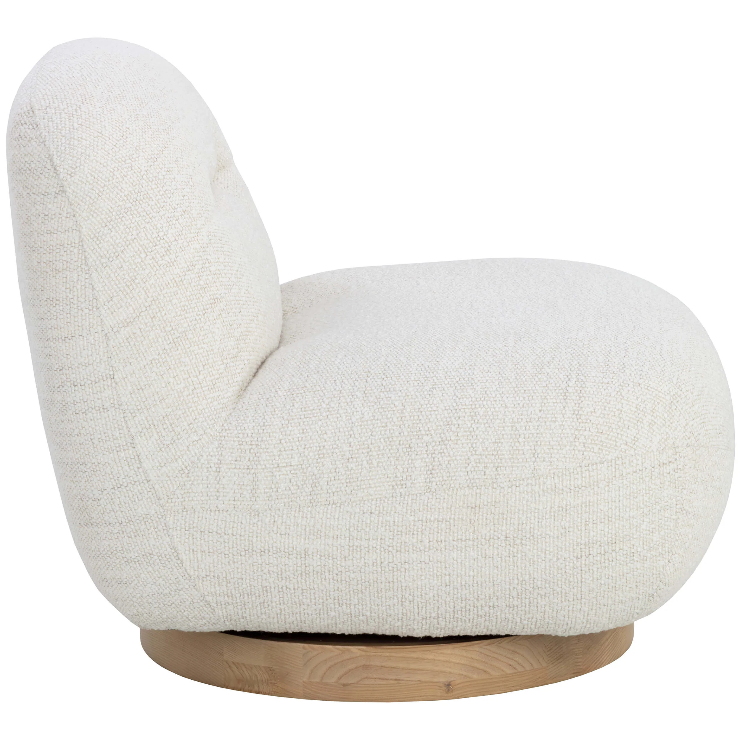 Franze Swivel Chair, Merino Pearl - Image 3