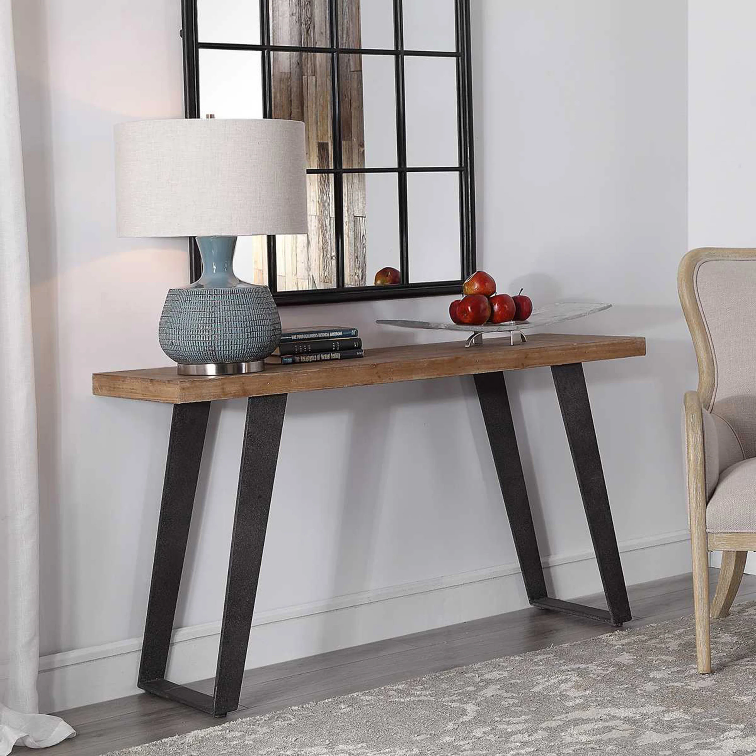 Freddy Console Table, Weathered Oak - Image 5