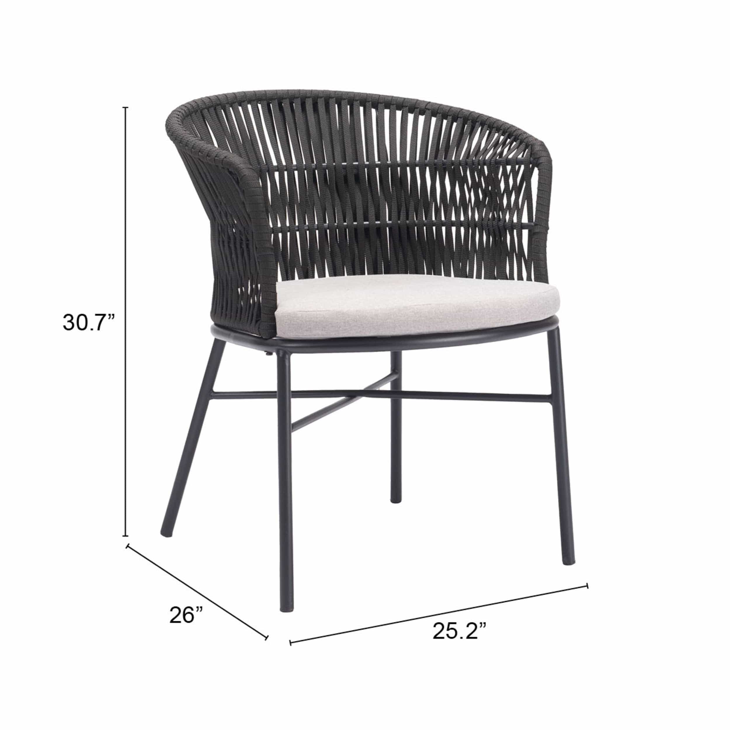 Freycinet Dining Chair, Black, Set of 2 - Image 7