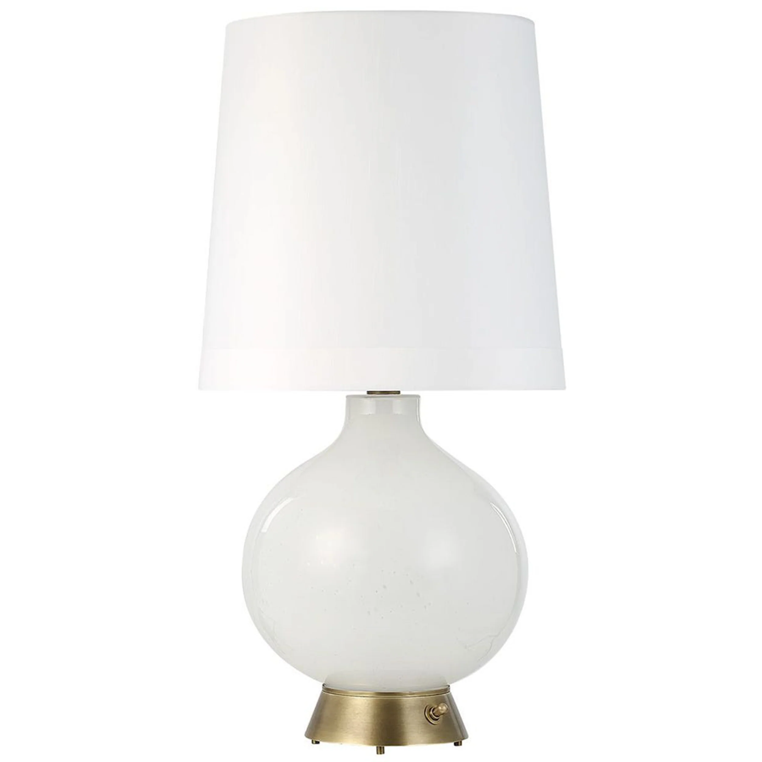 Full Moon Table Lamp, Iridescent White