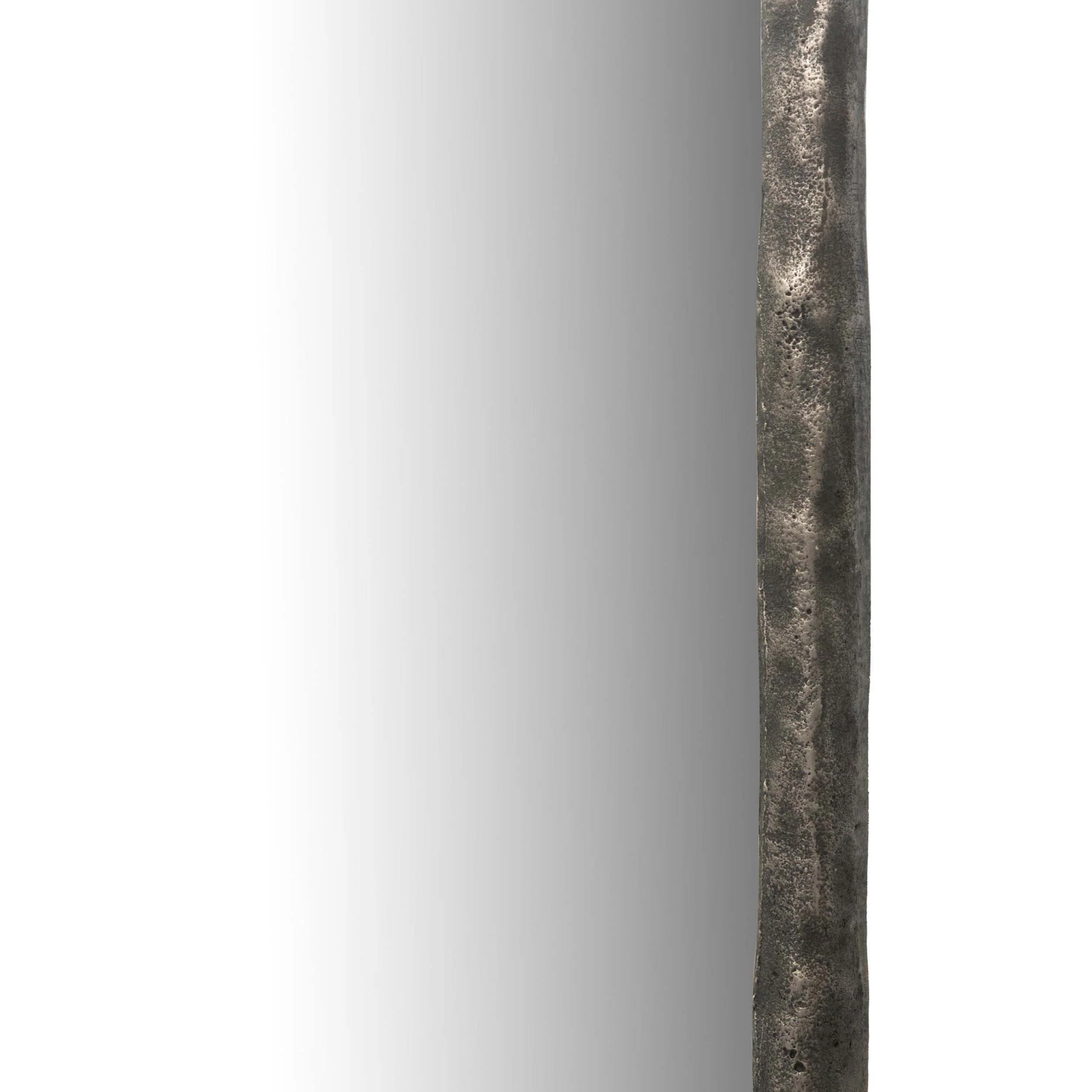 Gabriel Wall Mirror, Hammered Aluminum by Four Hands - Image 3
