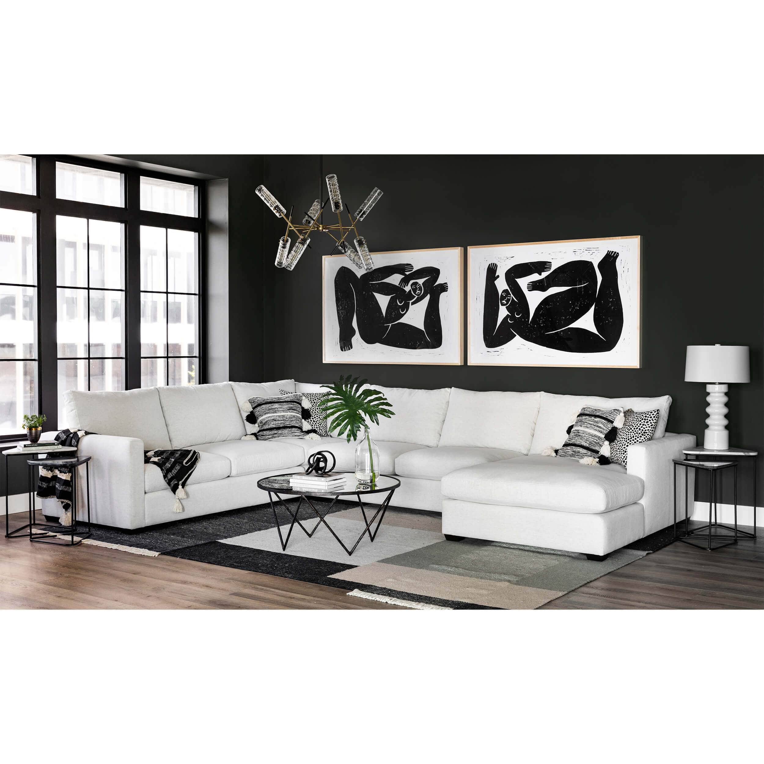 Gage Sectional, Nomad Snow - Image 5