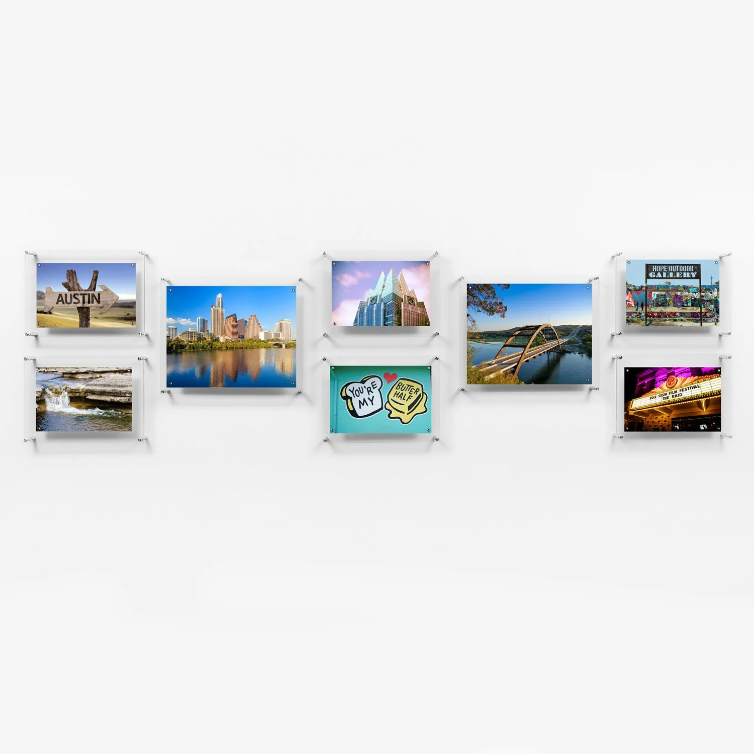 Gallery: "Hall Wall" Set of 8  Single Panel + Magnet Frames (3004) - Image 2