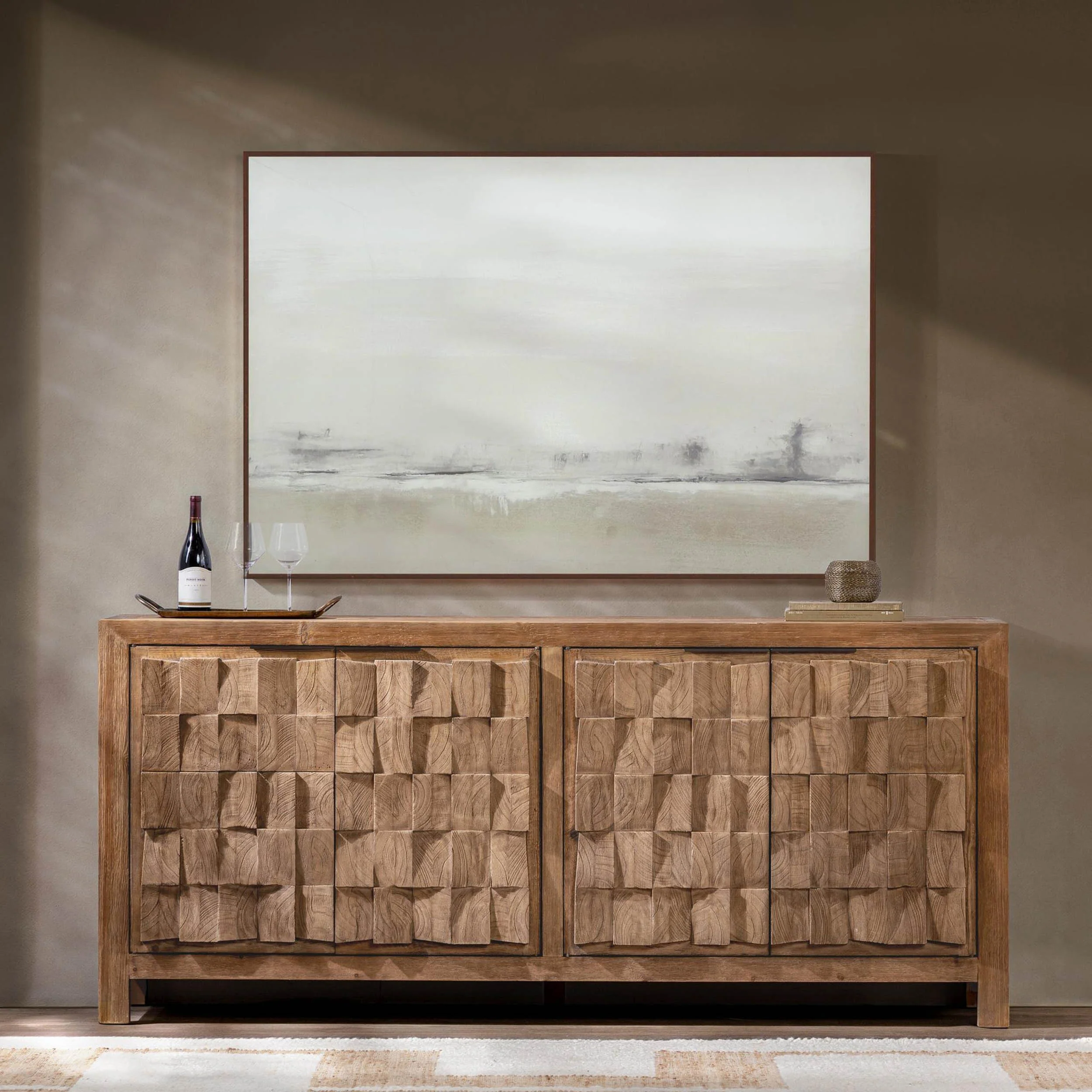 Gama 4 Door Cabinet, Drifted Sand - Image 6