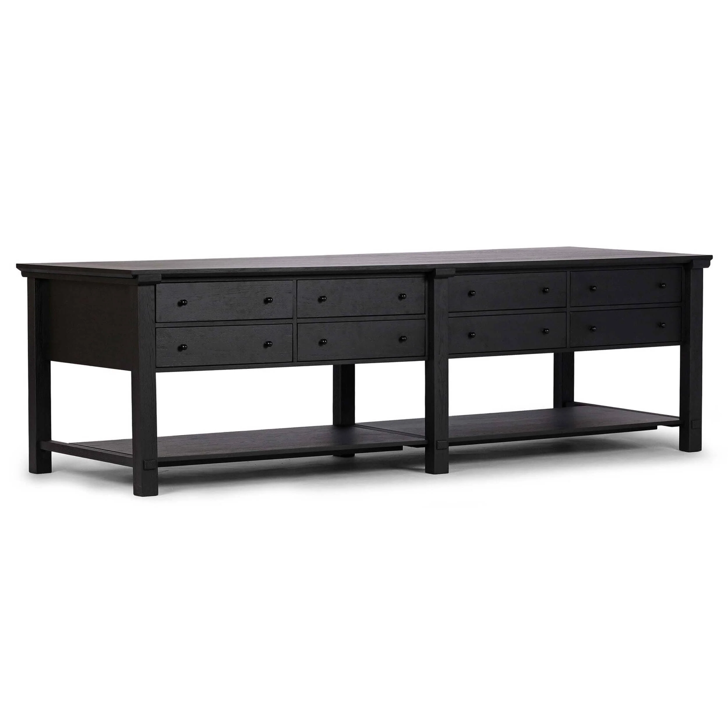 Gardendale Kitchen Island, Stained Black