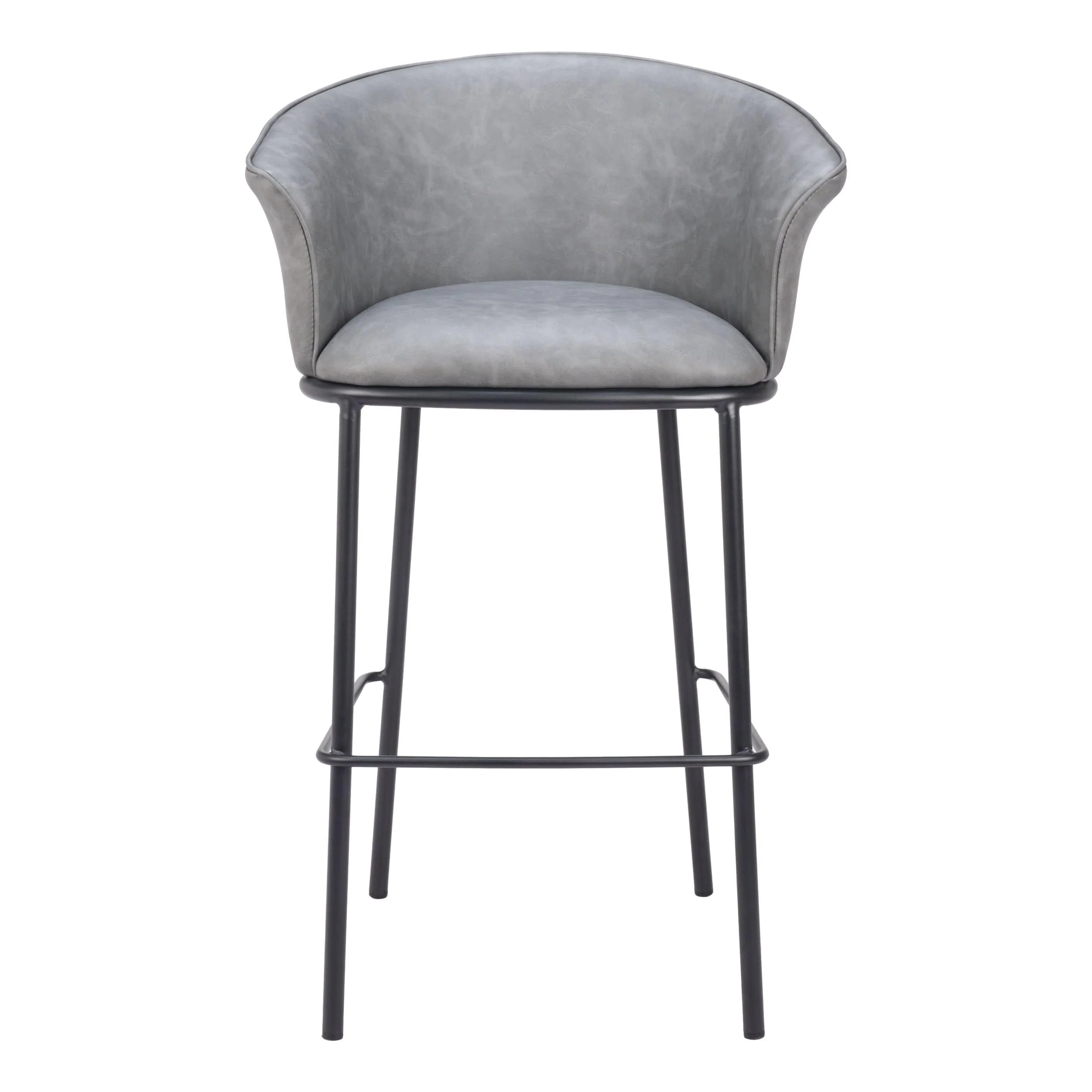 Garston Bar Stool, Gray - Image 3