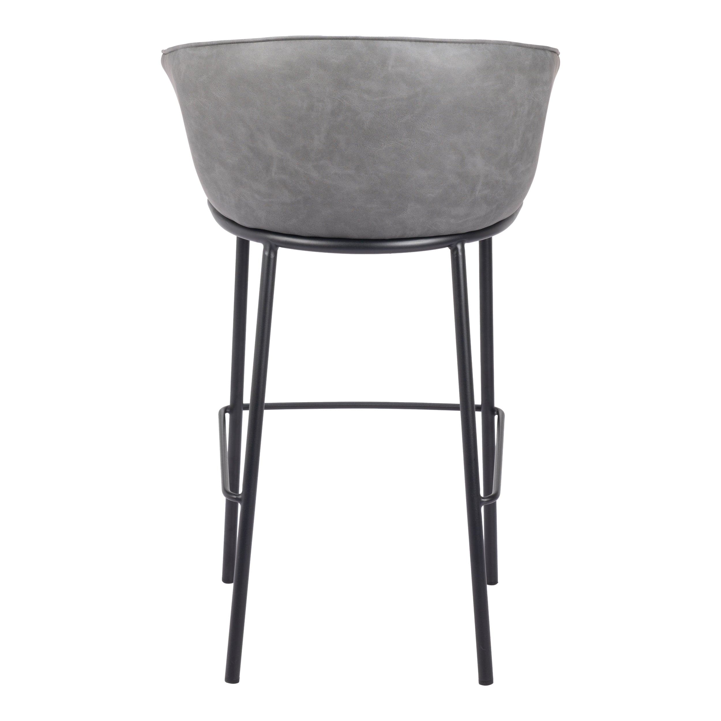 Garston Bar Stool, Gray - Image 4