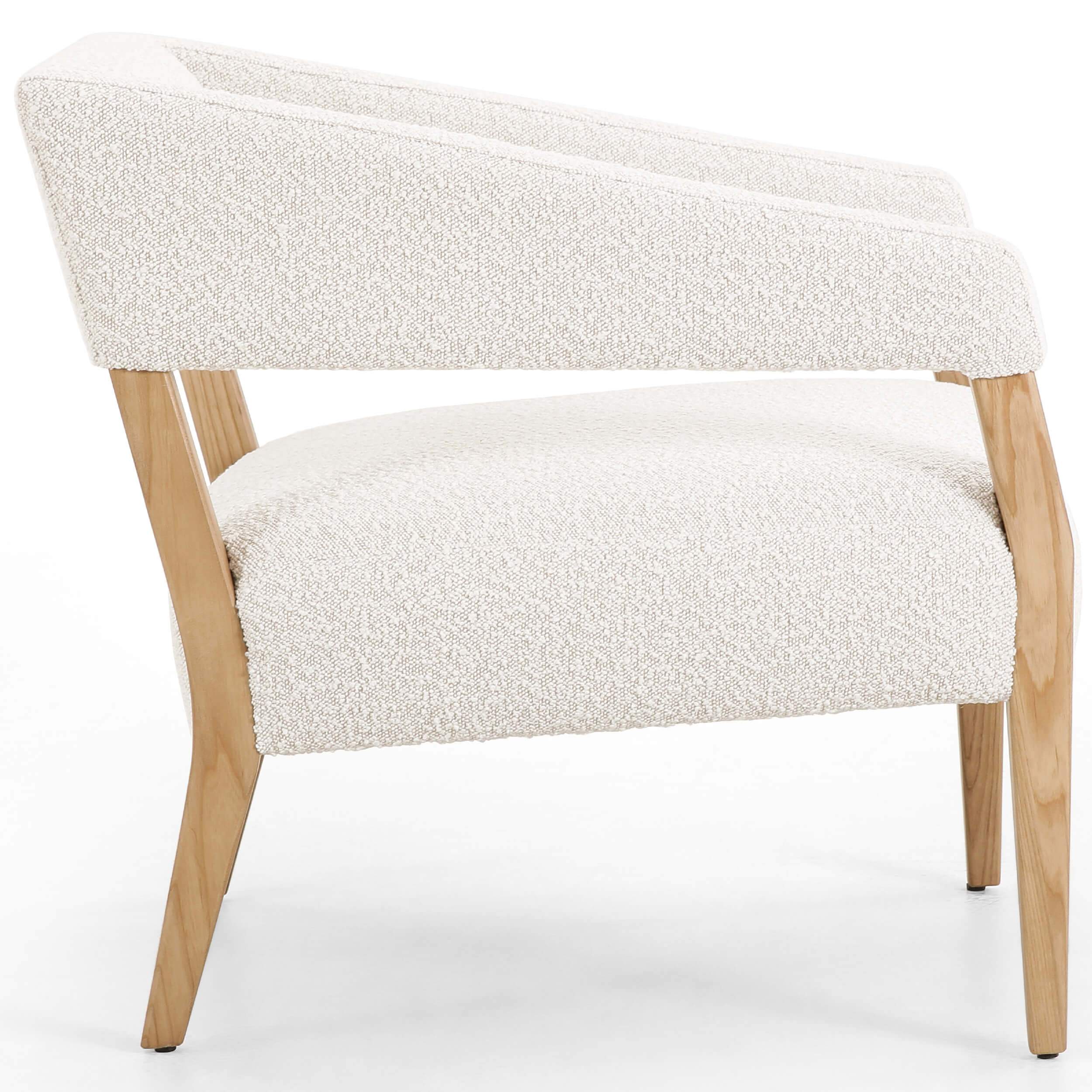 Gary Club Chair, Knoll Natural by Four Hands - Image 3