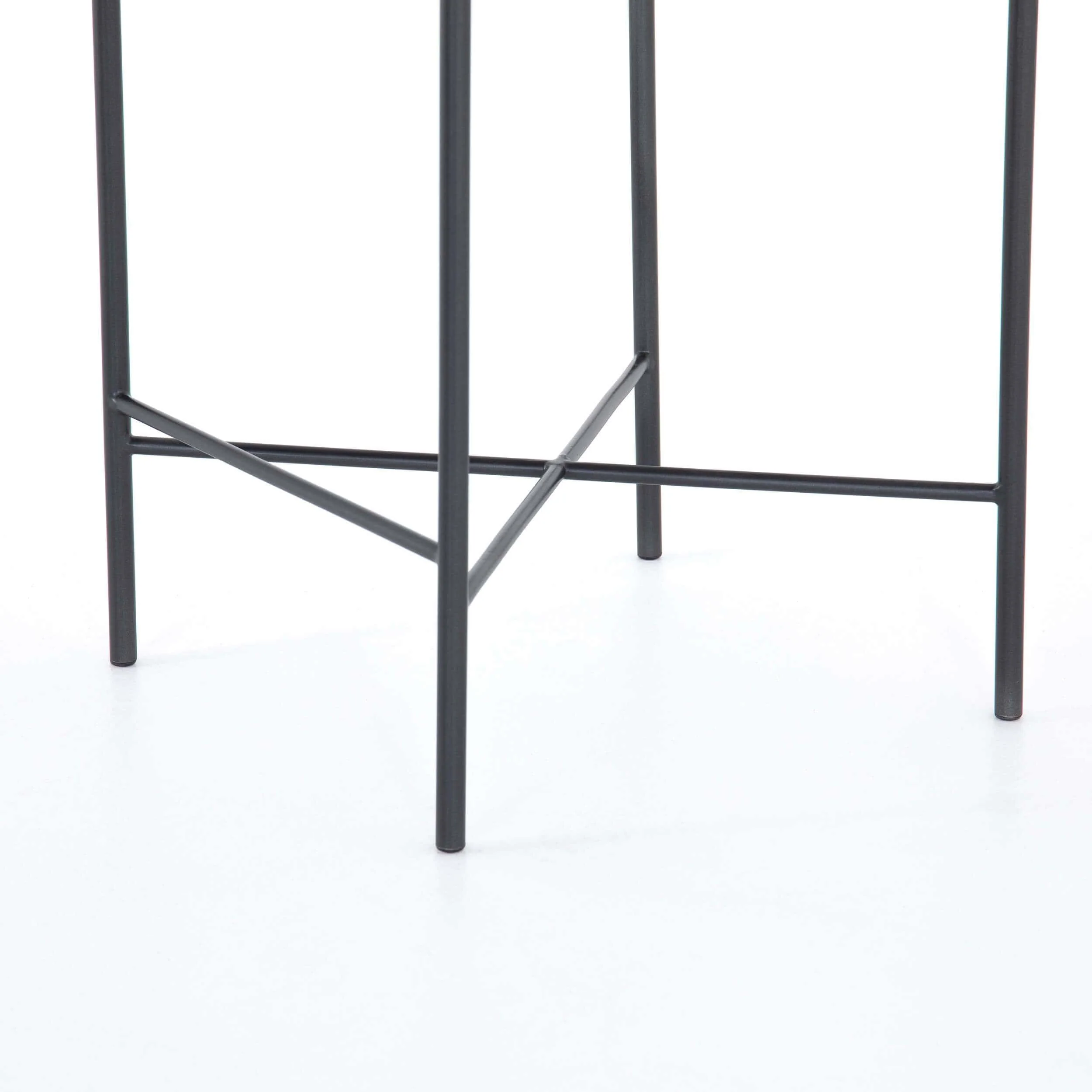 Garza Leather Counter Stool, Natural by Four Hands - Image 5