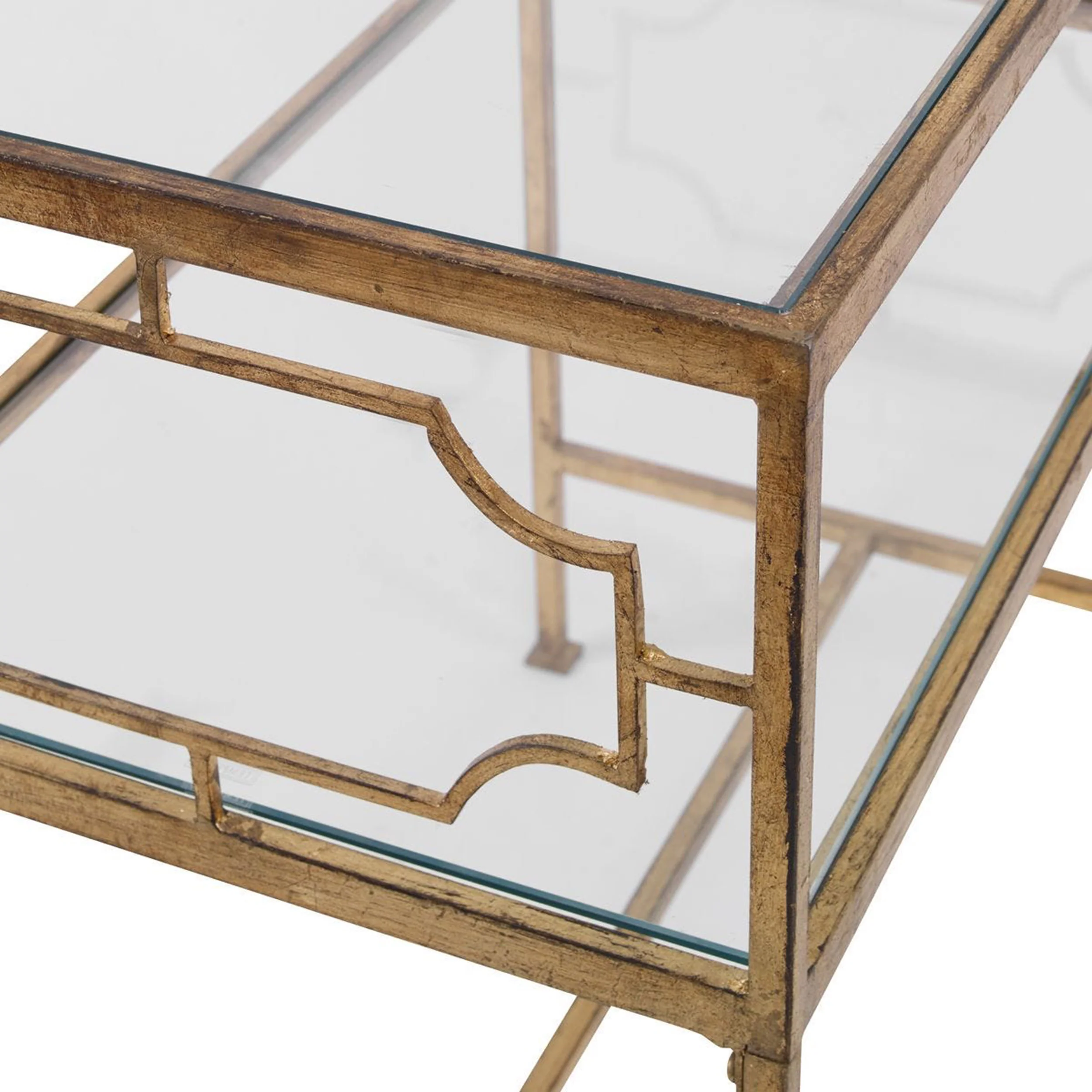 Genell Side Table, Antique Gold - Image 4