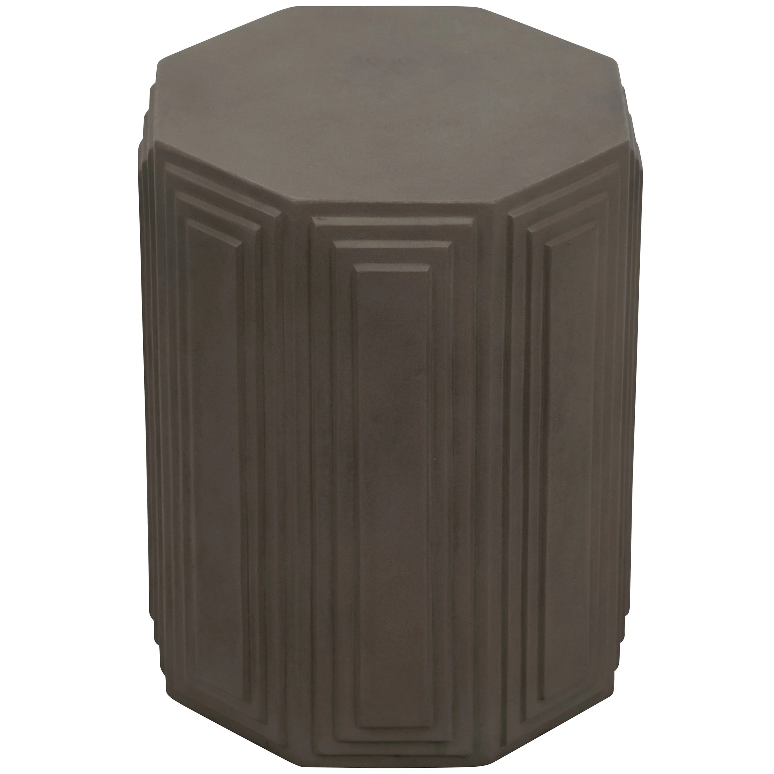 Geometric Accent Table, Dark Grey - Image 2