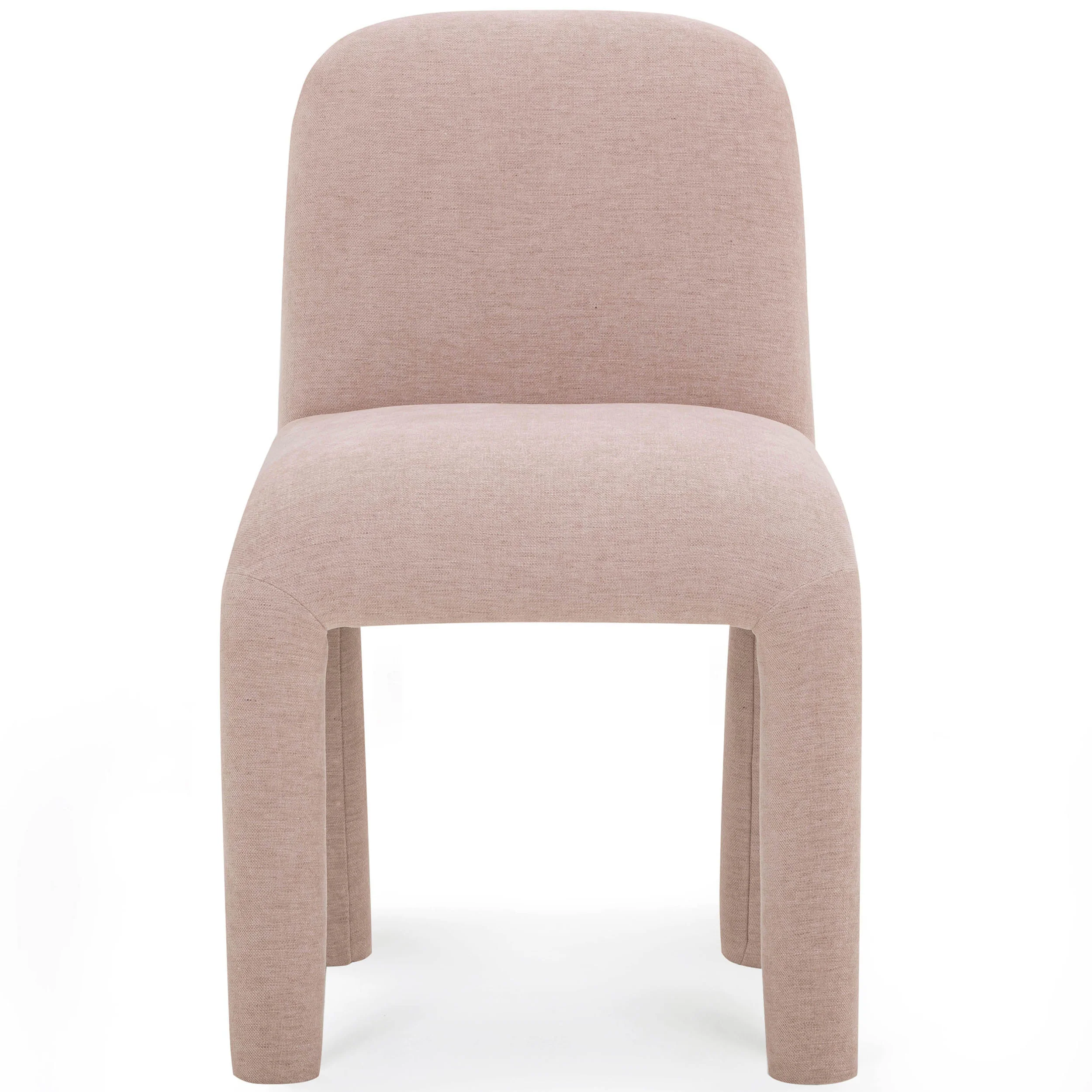 Georgia Chenille Dining Chair, Light Pink - Image 2