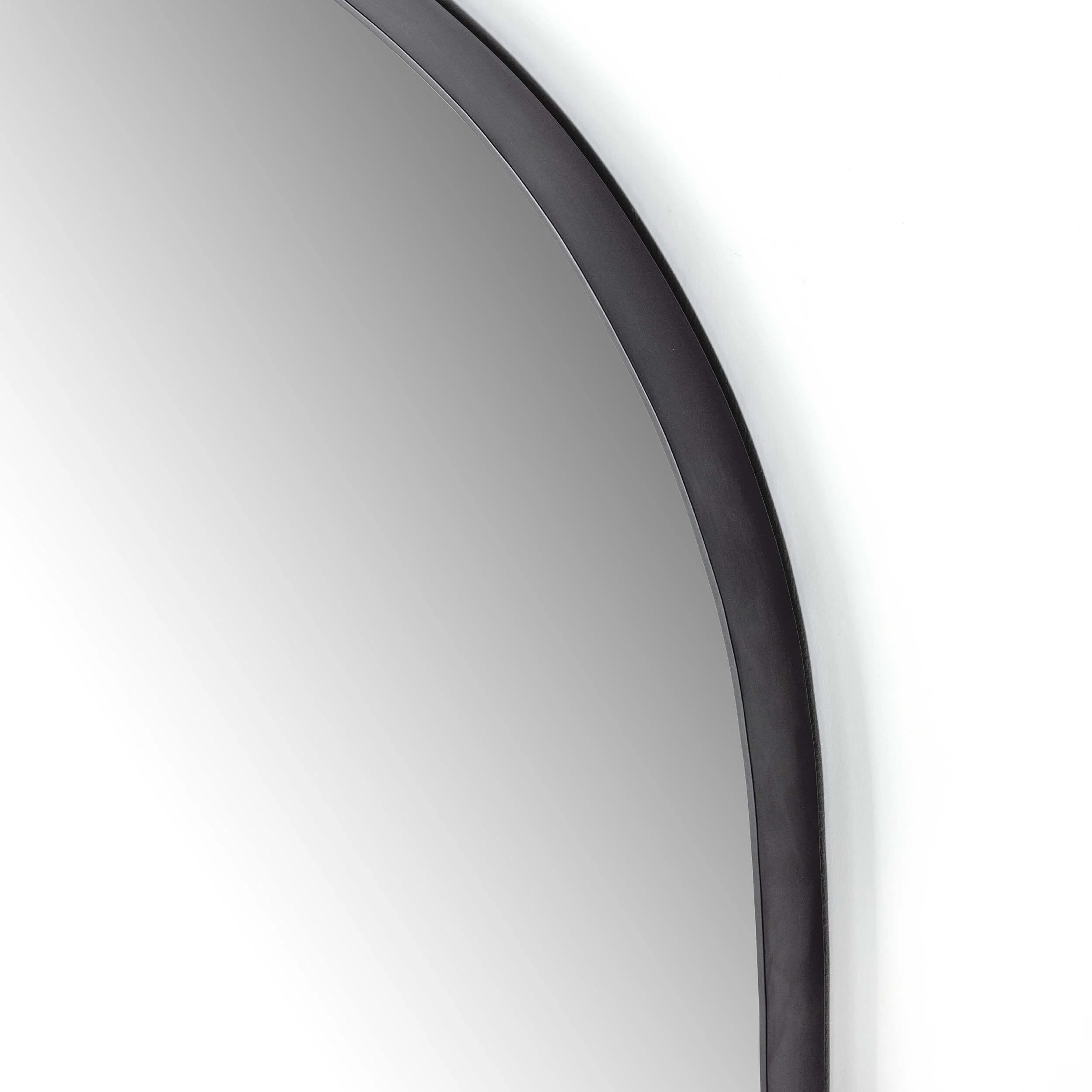 Georgina Wide Mirror, Matte Black by Four Hands - Image 2