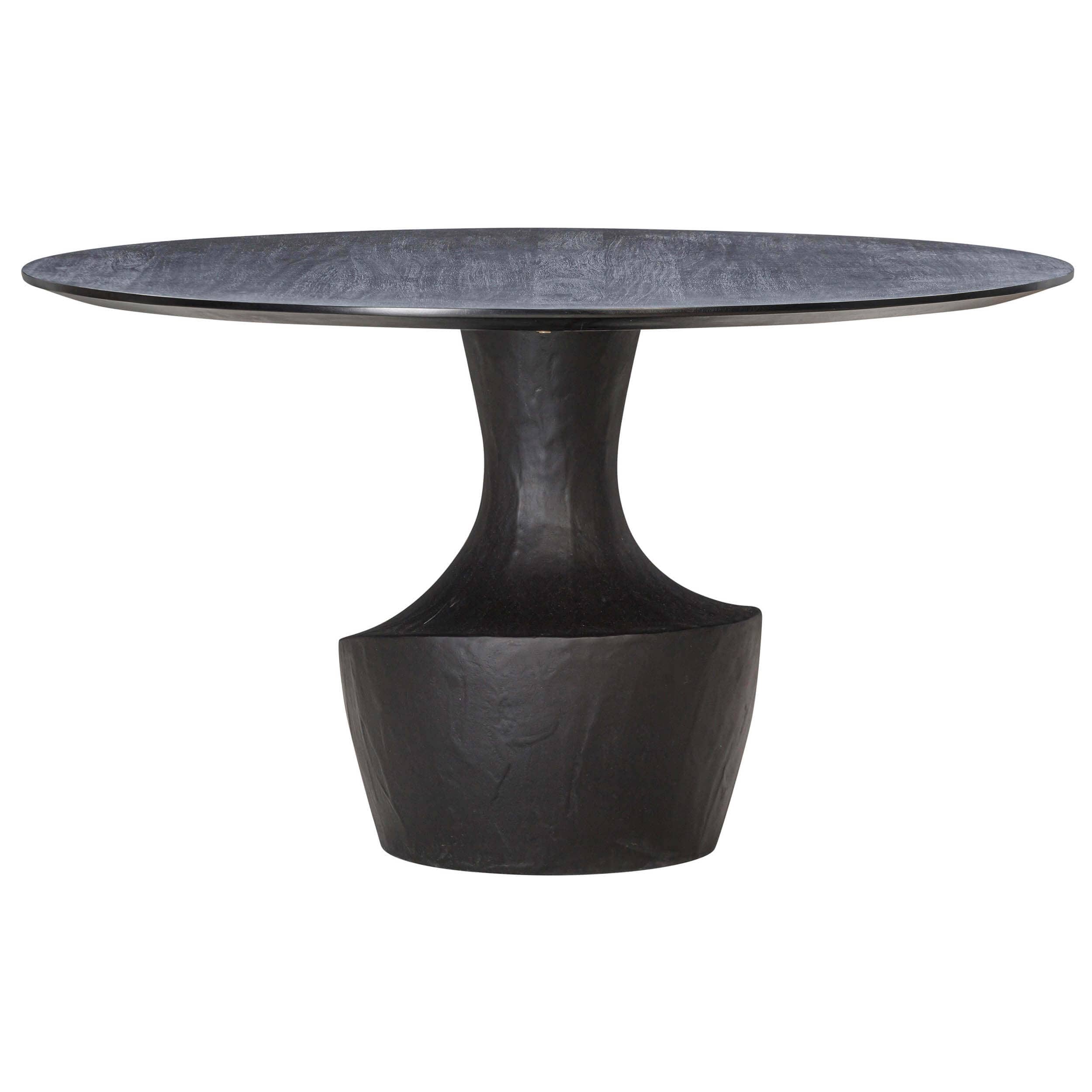 Gevra Round Dining Table, Black - Image 2