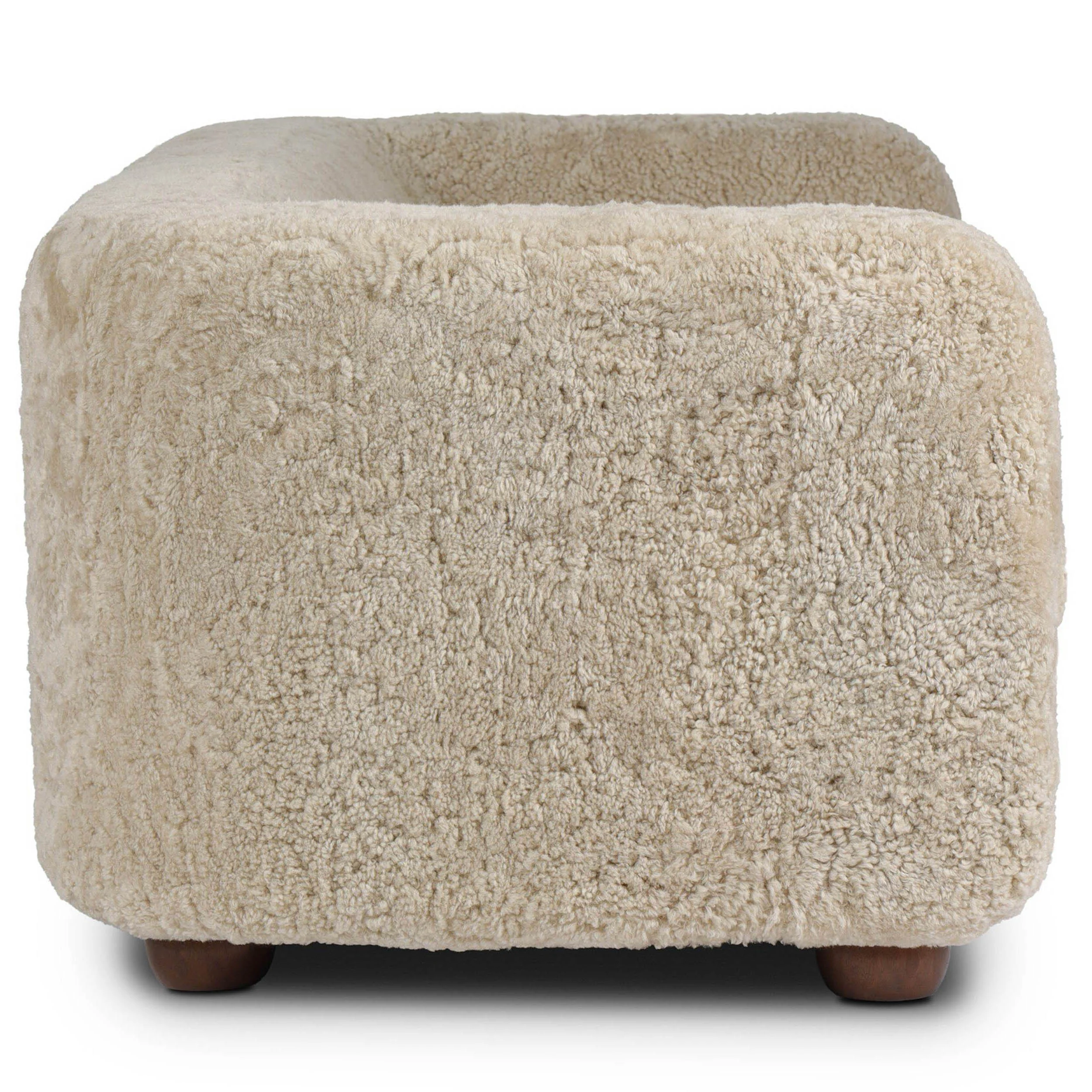 Gidget Sofa, Beige Shearling by Four Hands - Image 3